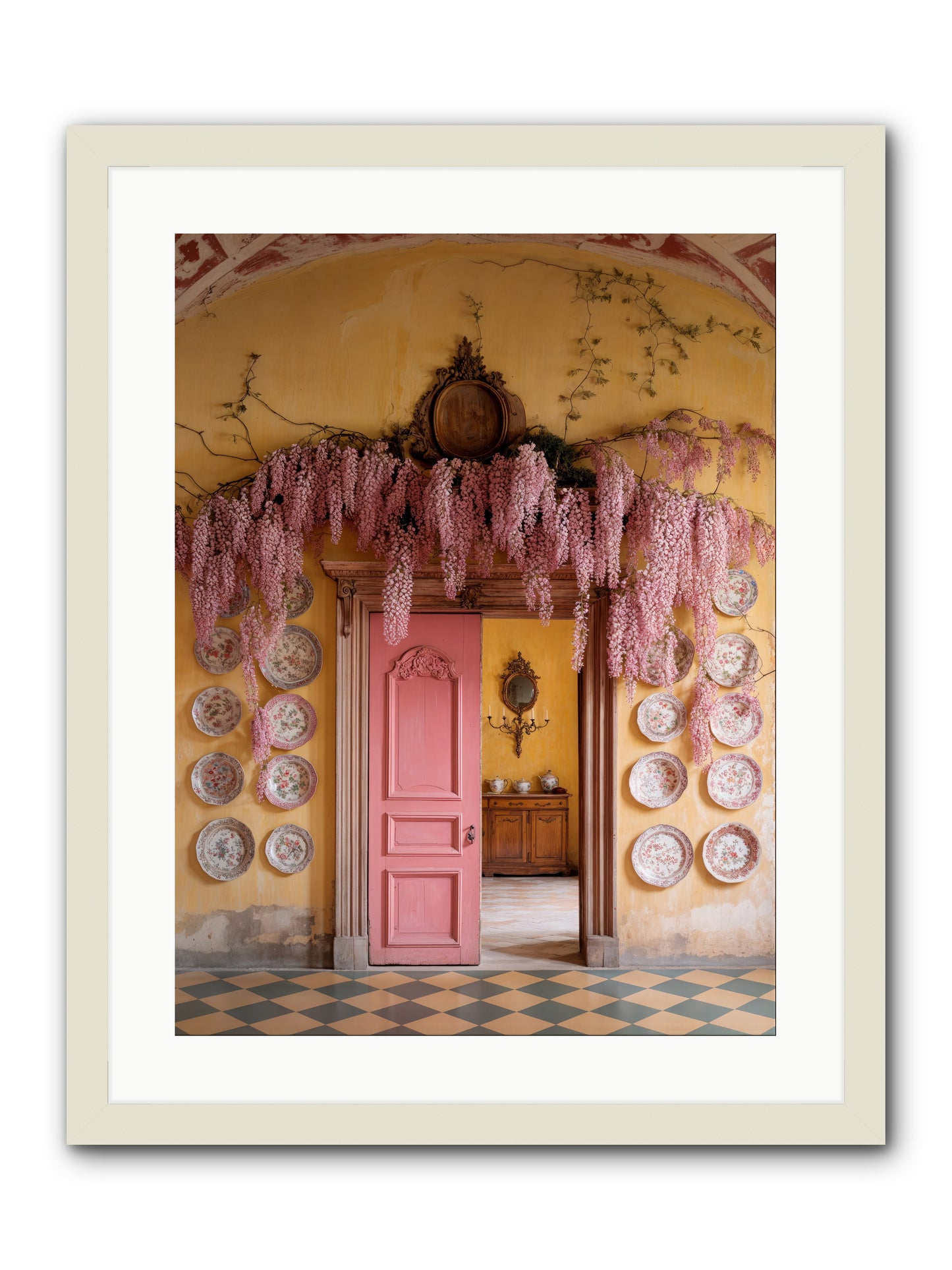 Tangle Of Sweet Rebellion -- Framed Print - White 18x24