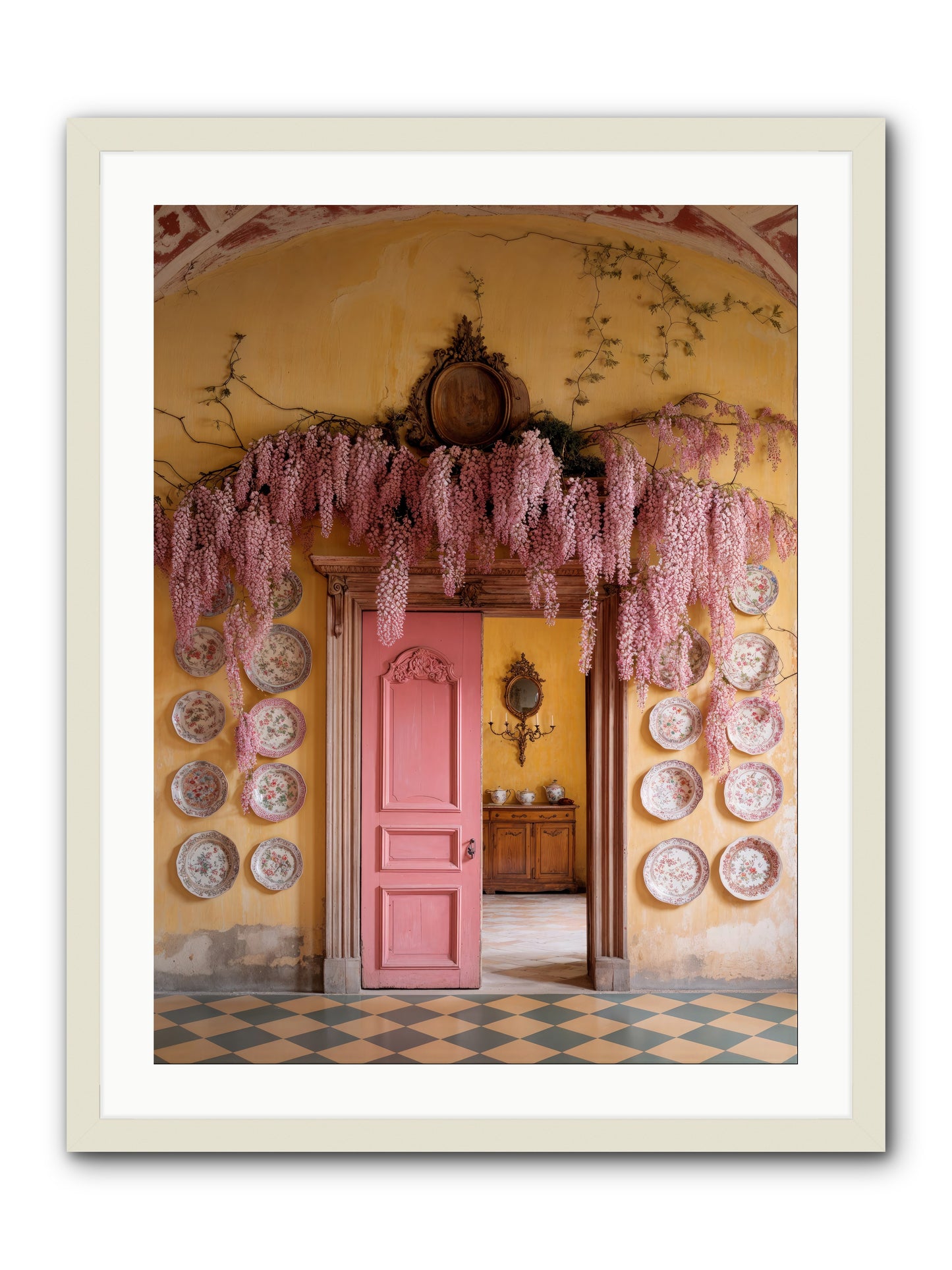 Tangle Of Sweet Rebellion -- Framed Print - White 24x32