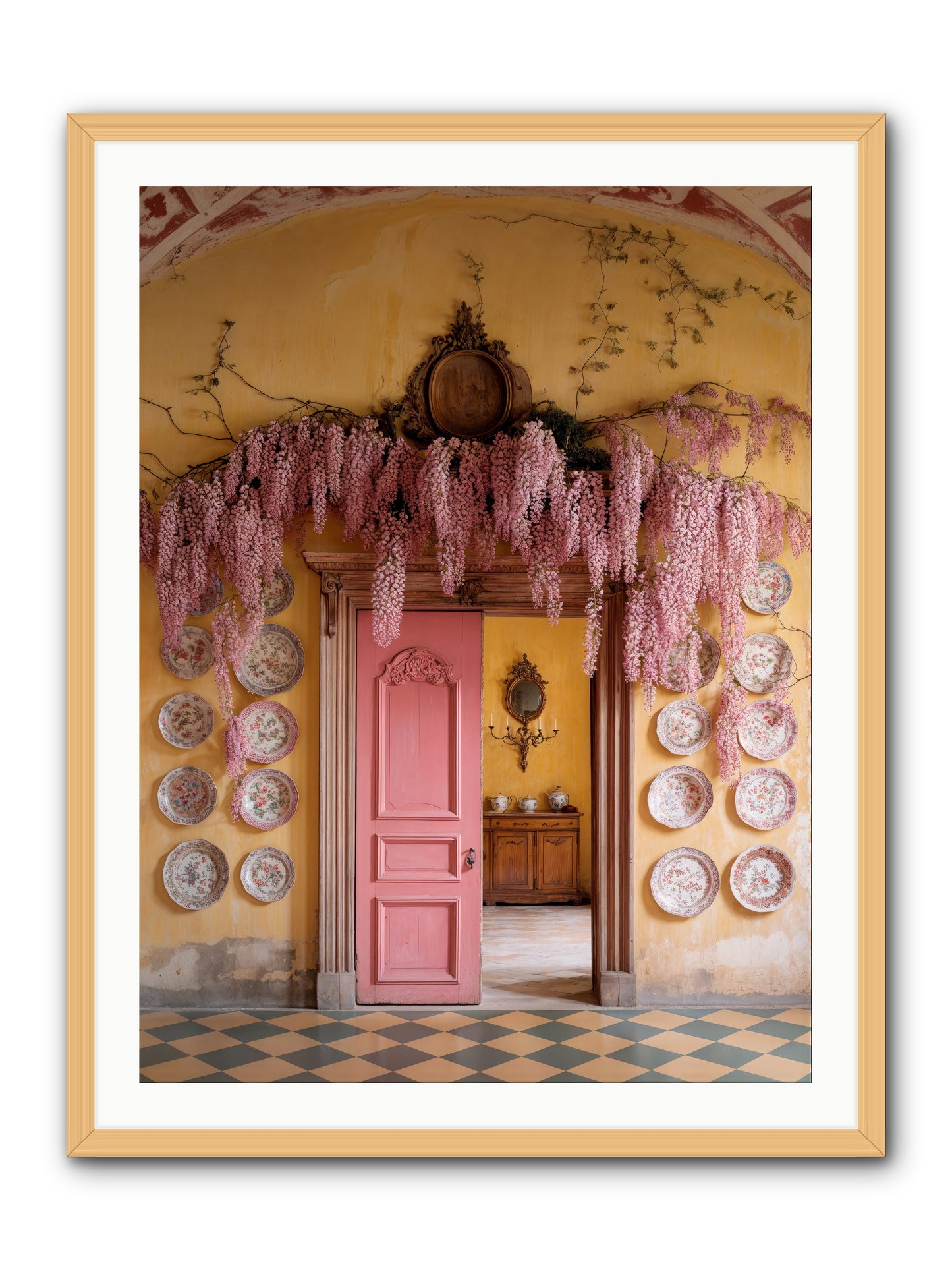 Tangle Of Sweet Rebellion -- Framed Print - Natural 30x40