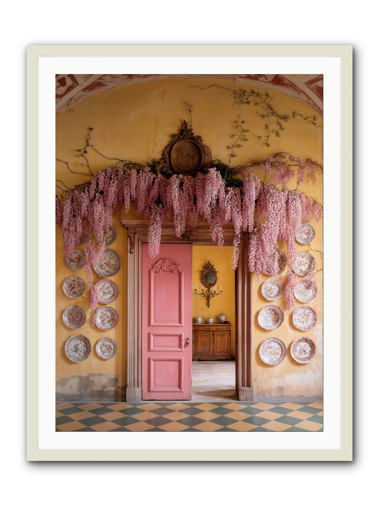 Tangle Of Sweet Rebellion -- Framed Print - White 30x40