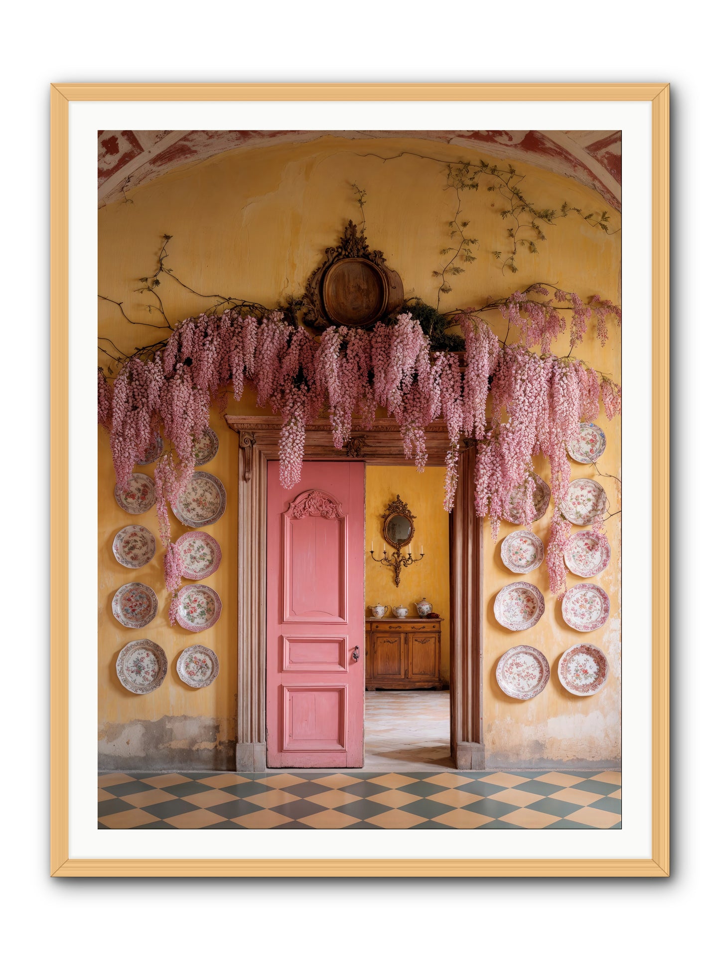 Tangle Of Sweet Rebellion -- Framed Print - Natural 36x48