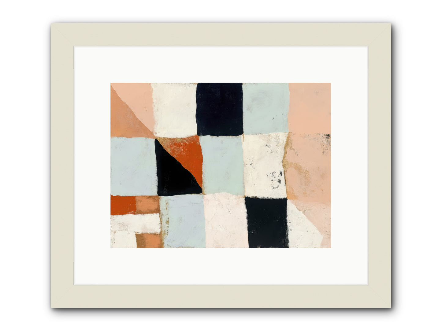 Tangled Prism -- Framed Print - White 12x9