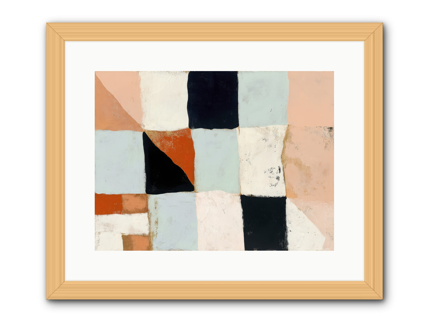 Tangled Prism -- Framed Print - Natural 16x12