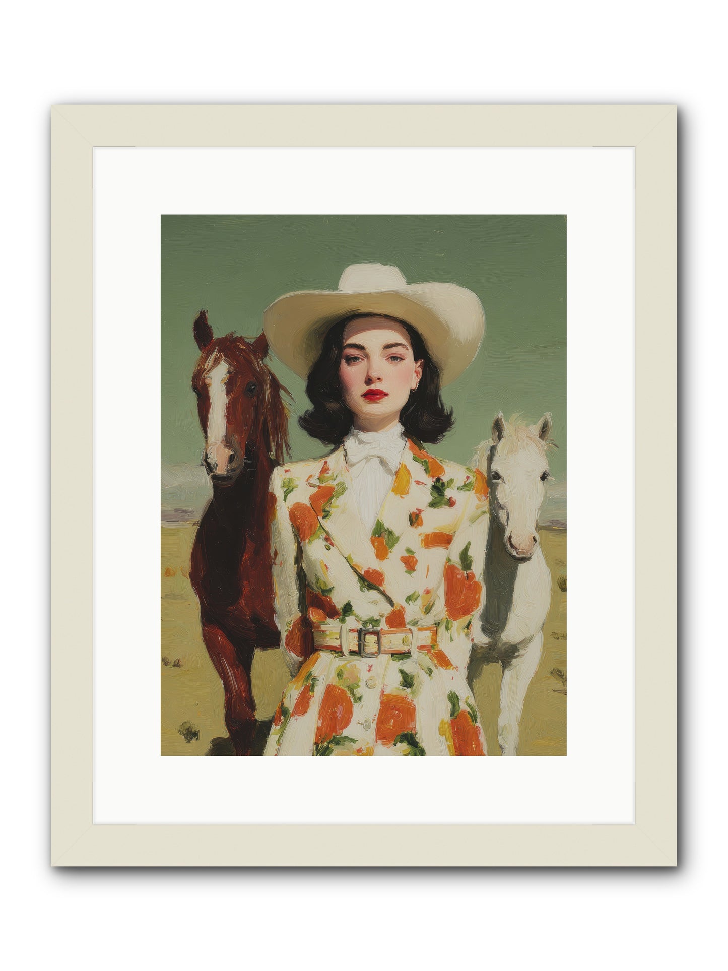Tangled in the Timeless -- Framed Print - White 12x16