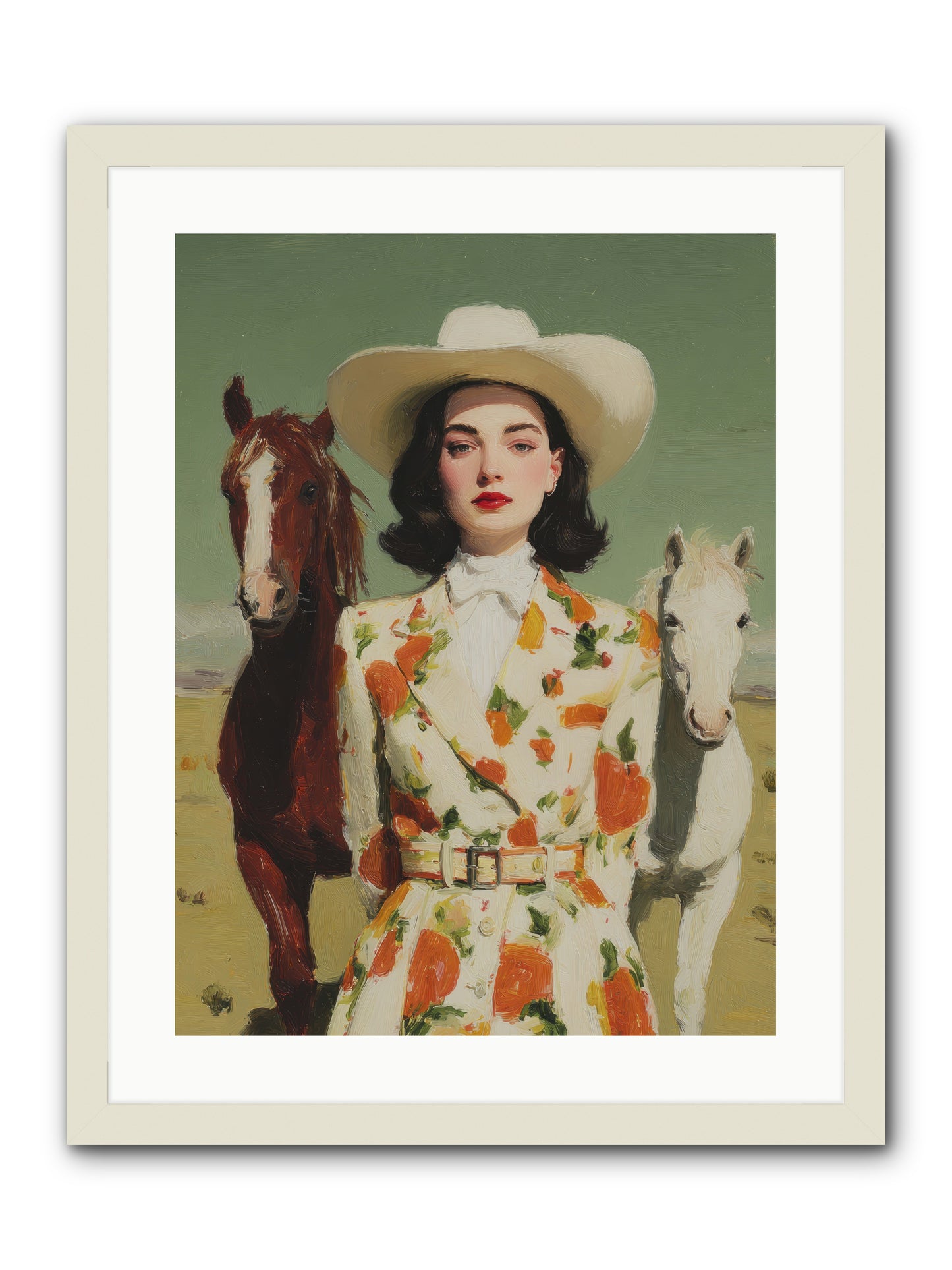 Tangled in the Timeless -- Framed Print - White 18x24