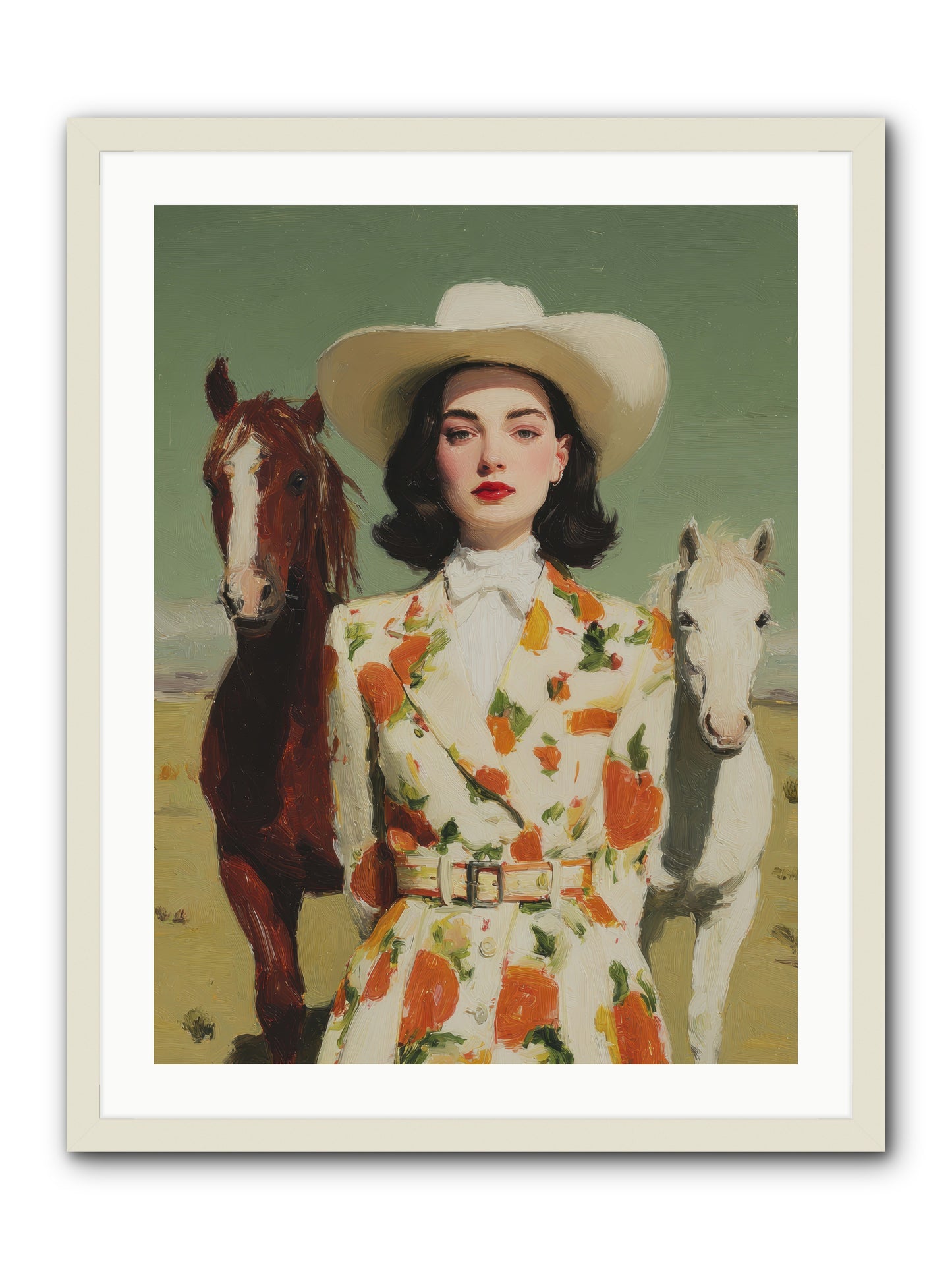 Tangled in the Timeless -- Framed Print - White 24x32