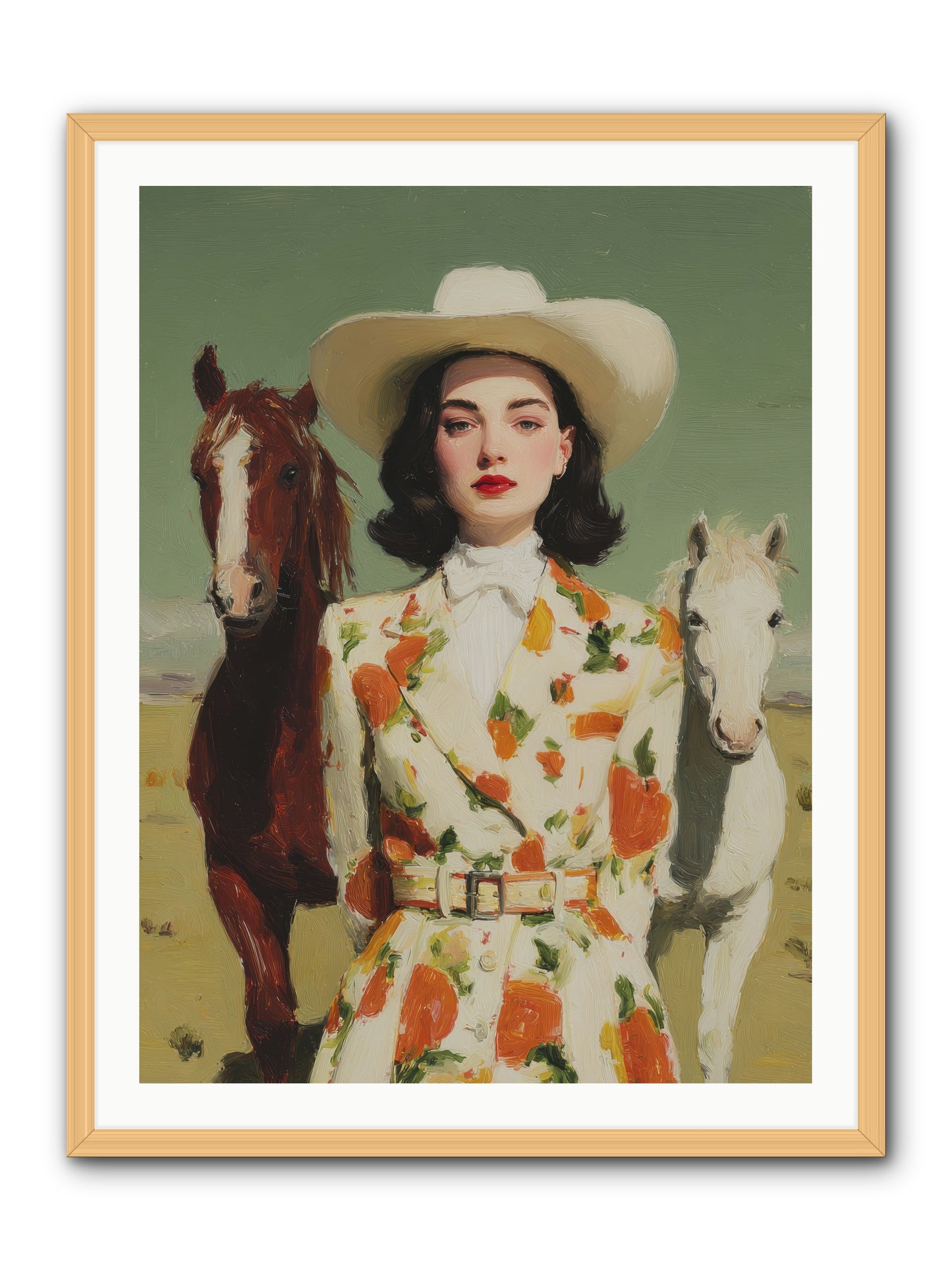Tangled in the Timeless -- Framed Print - Natural 30x40