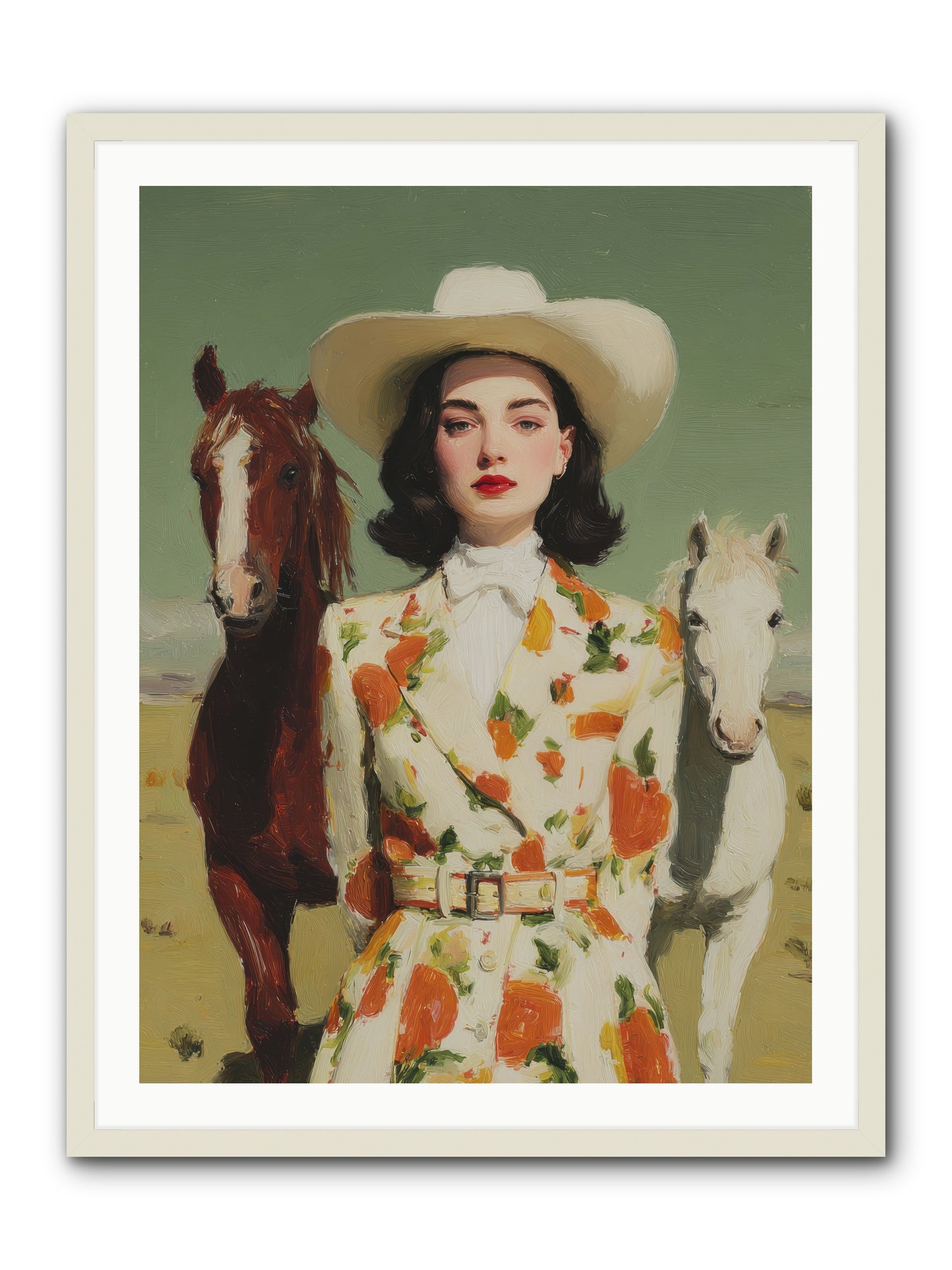 Tangled in the Timeless -- Framed Print - White 30x40