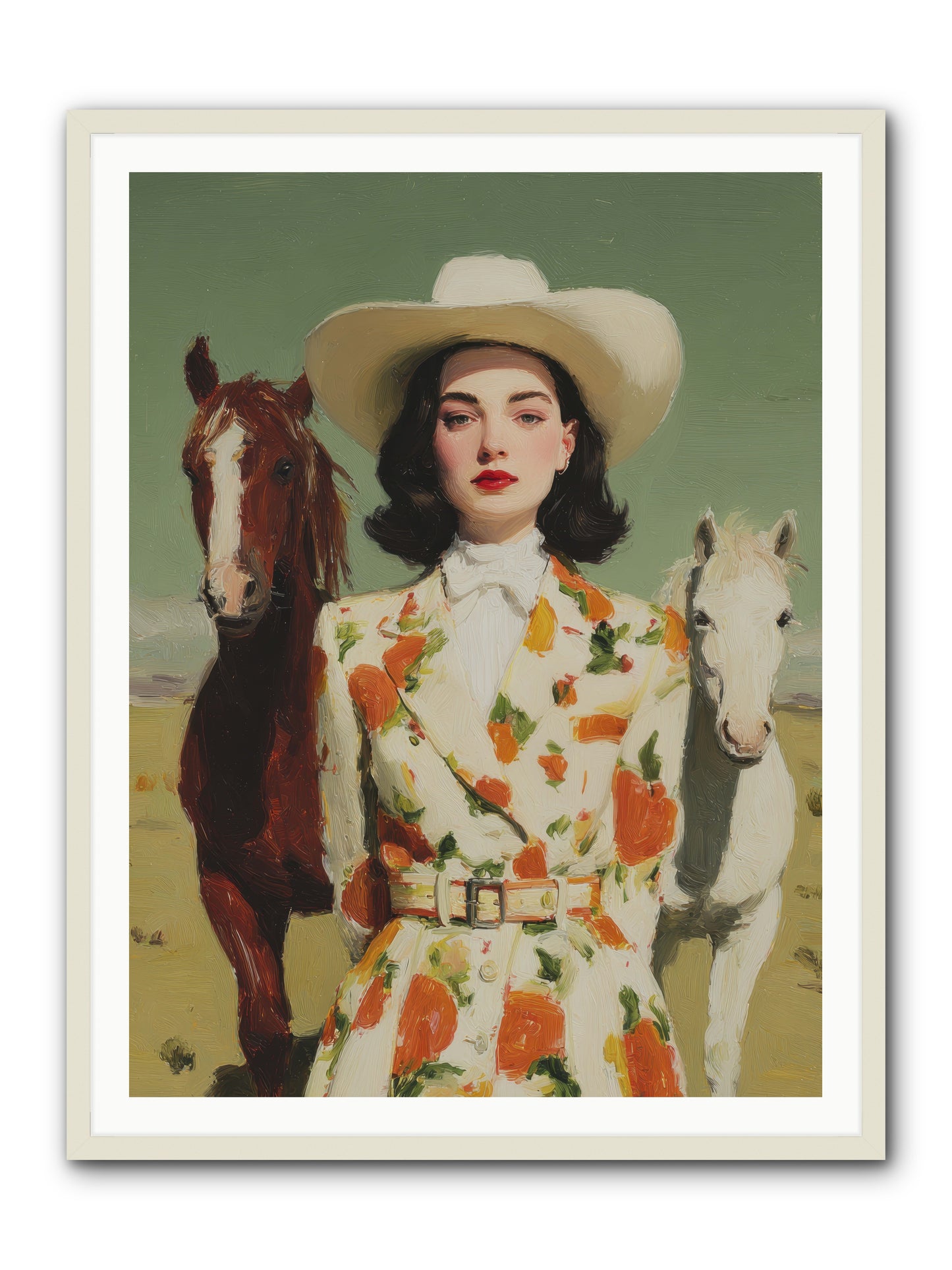 Tangled in the Timeless -- Framed Print - White 36x48