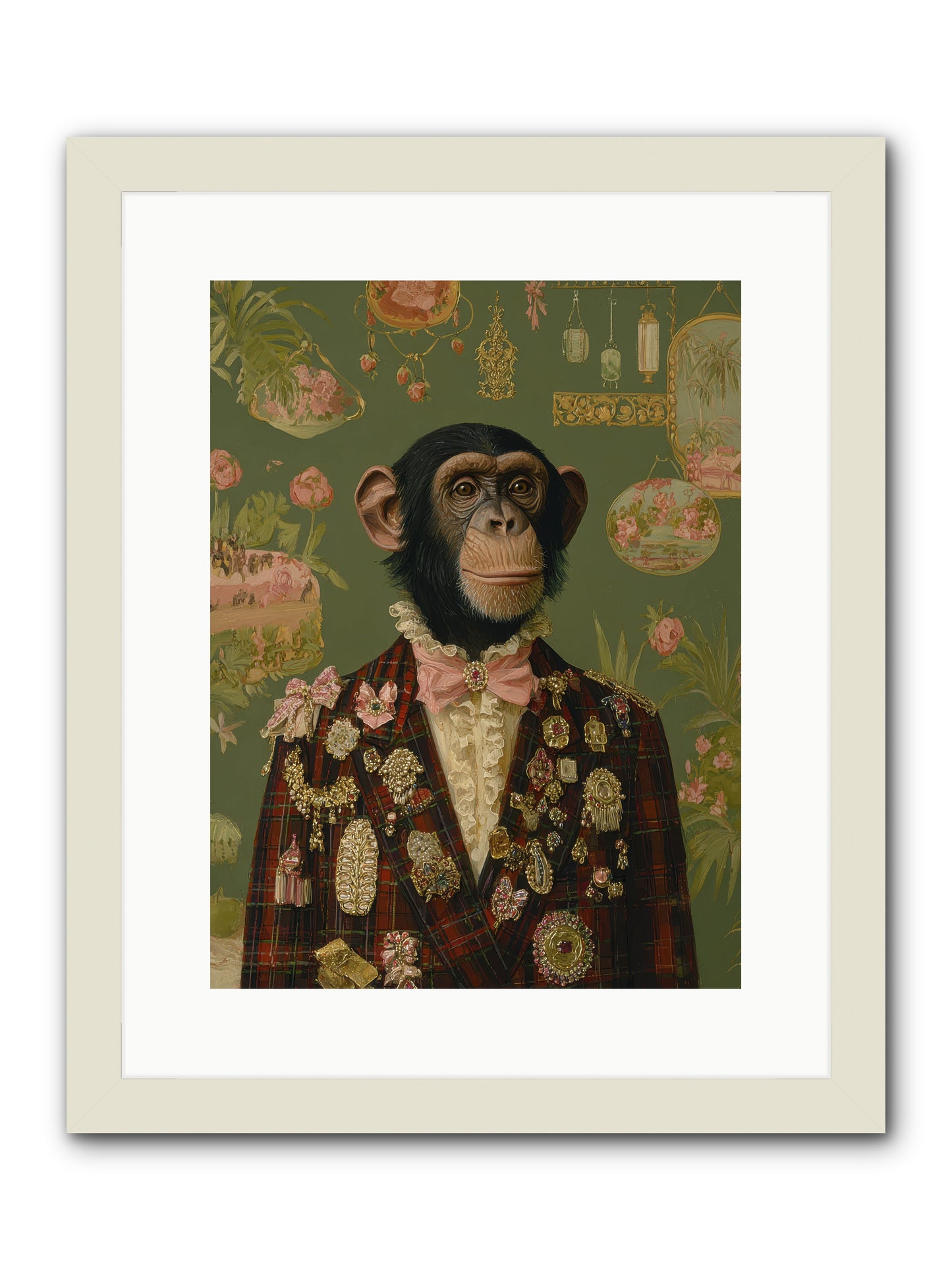 Tantalizing Heirlooms -- Framed Print - White 12x16