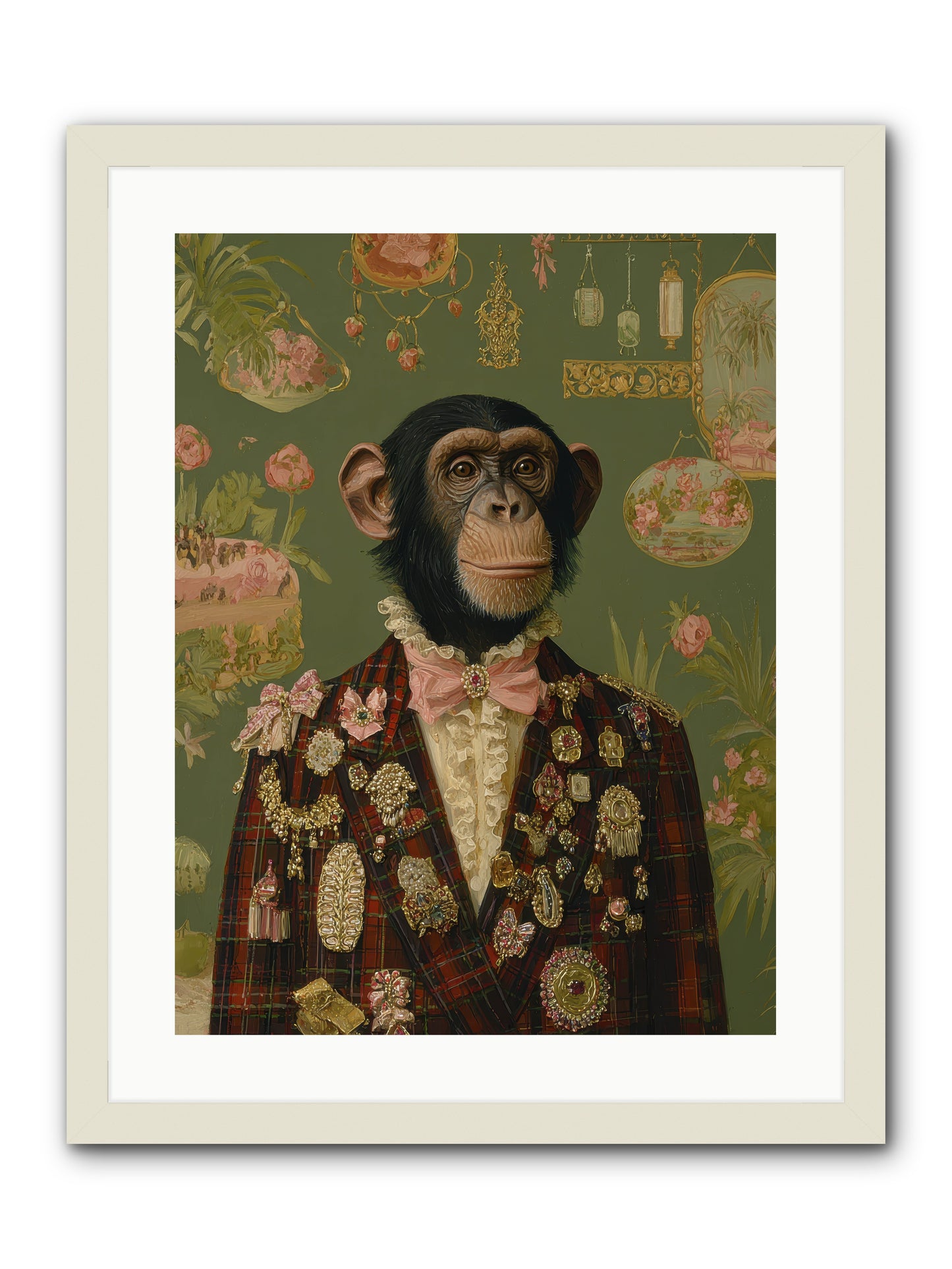 Tantalizing Heirlooms -- Framed Print - White 18x24