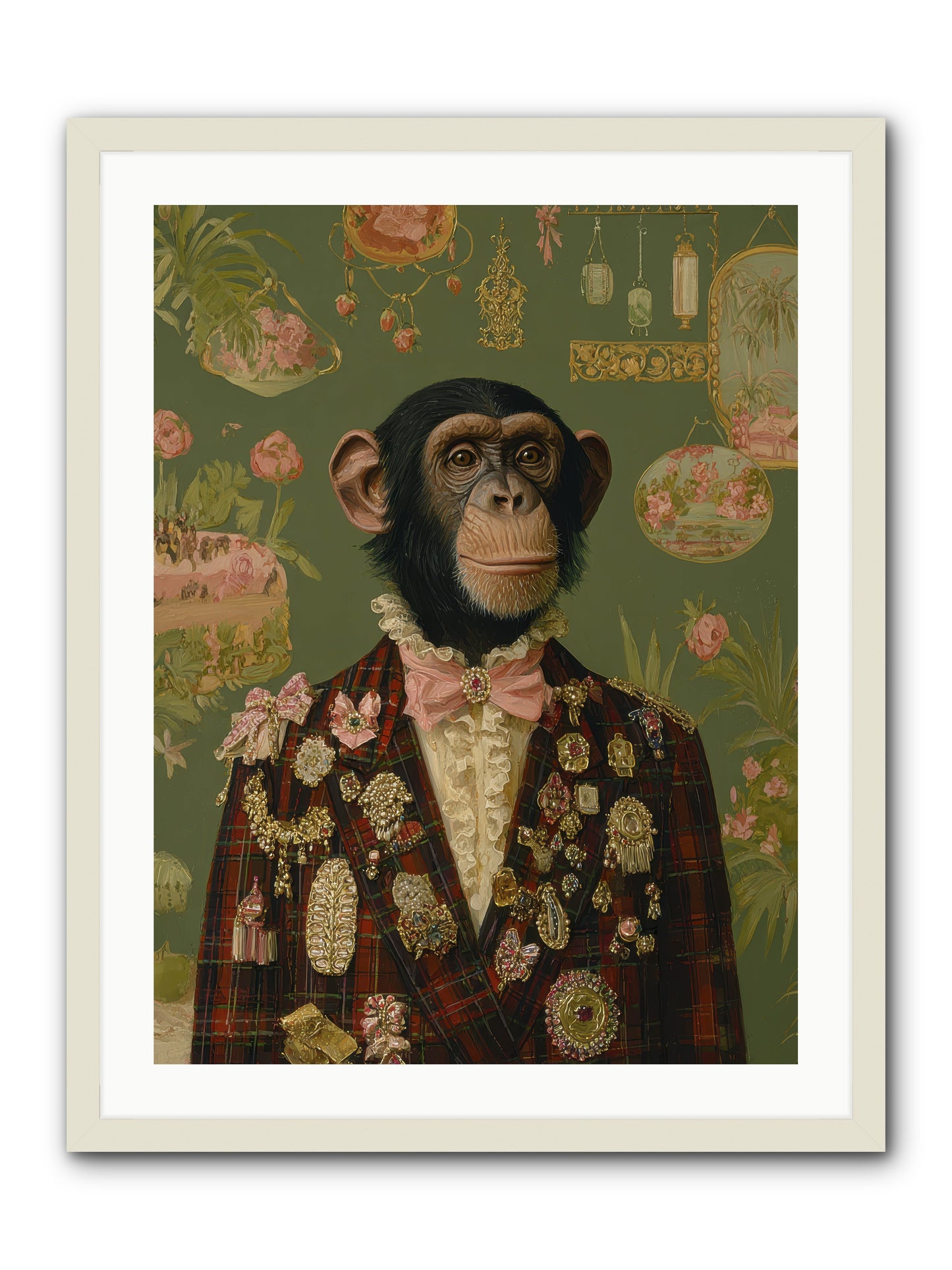 Tantalizing Heirlooms -- Framed Print - White 24x32