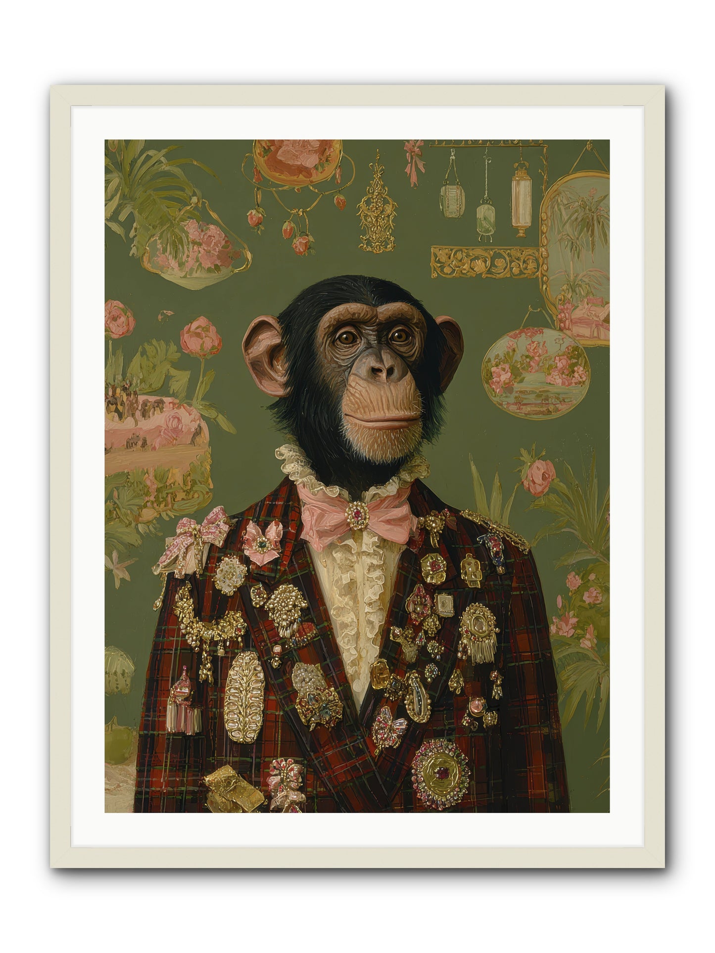 Tantalizing Heirlooms -- Framed Print - White 30x40