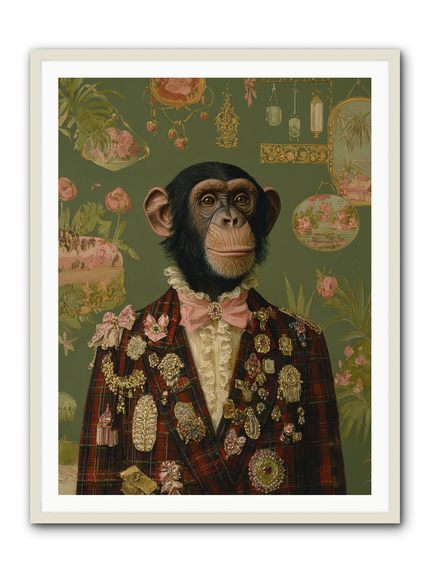 Tantalizing Heirlooms -- Framed Print - White 36x48