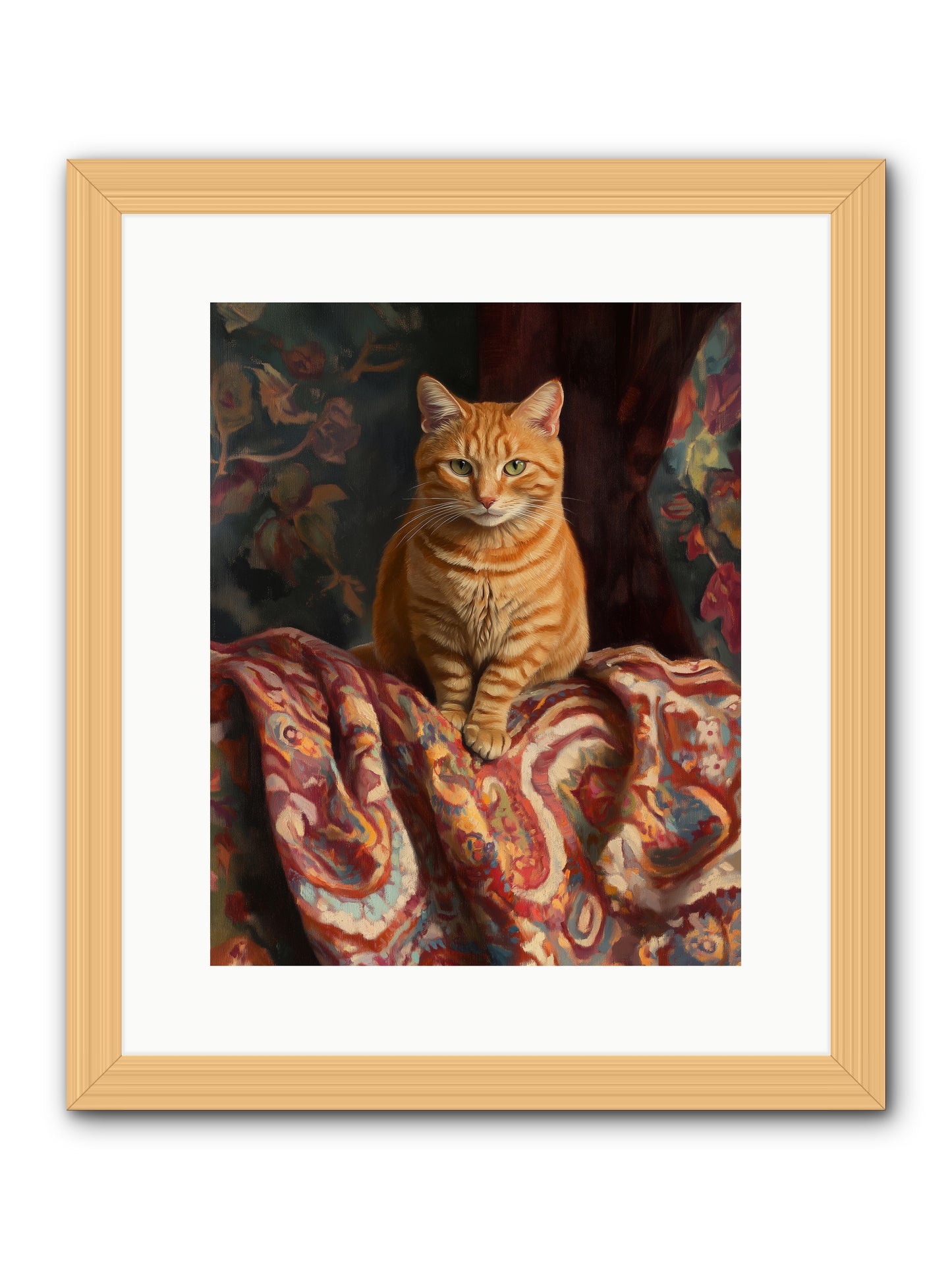 Tapestry Whisperer -- Framed Print - Natural 12x15