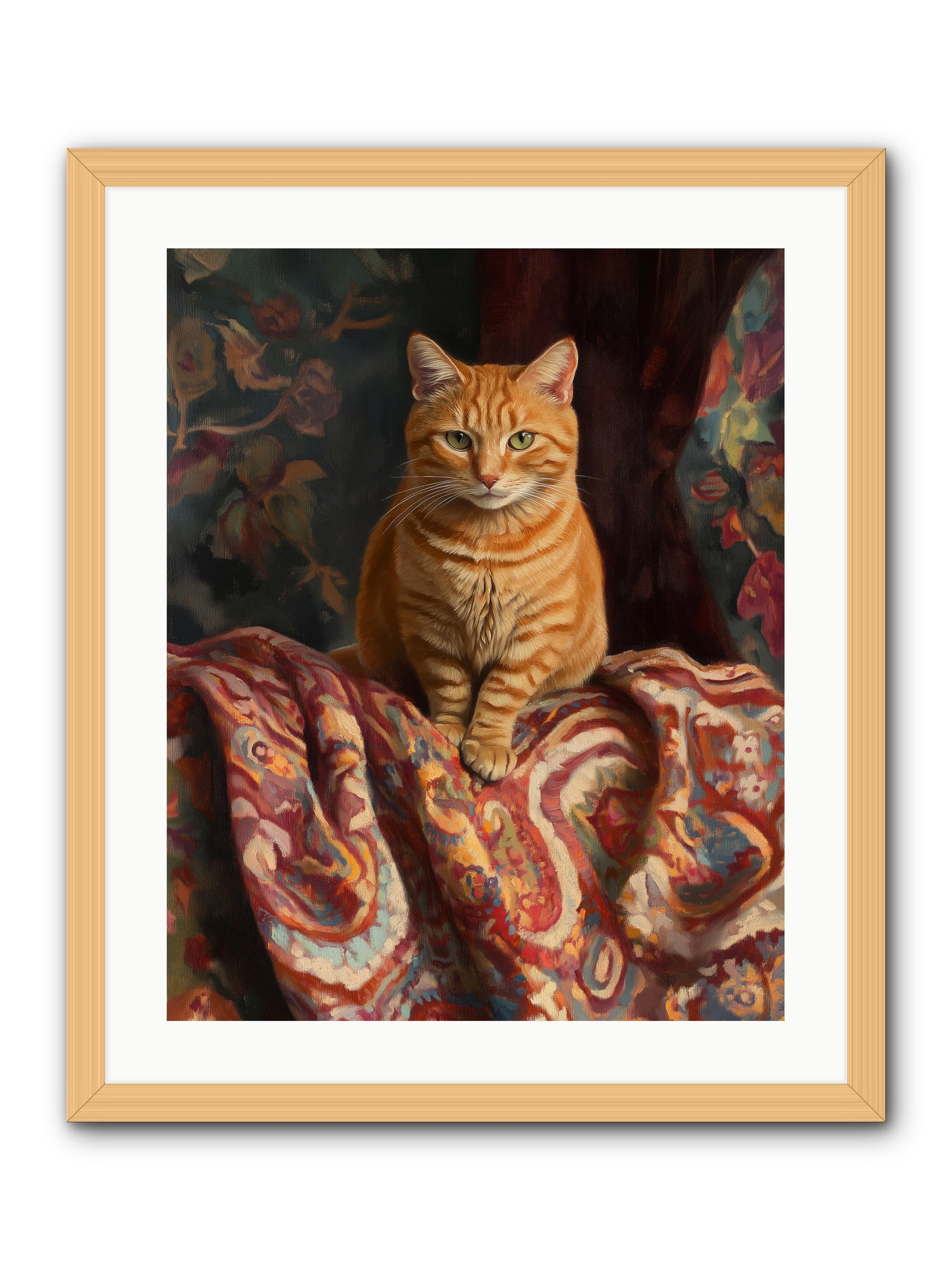 Tapestry Whisperer -- Framed Print - Natural 20x25