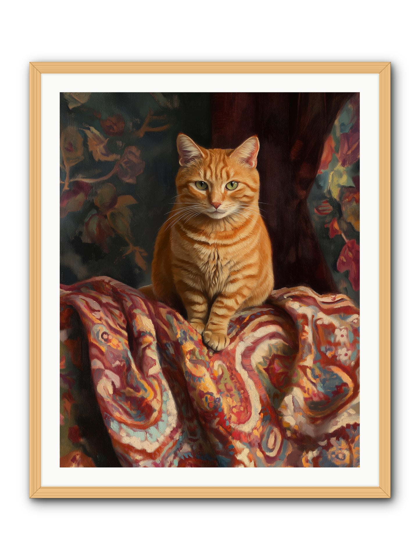 Tapestry Whisperer -- Framed Print - Natural 32x40