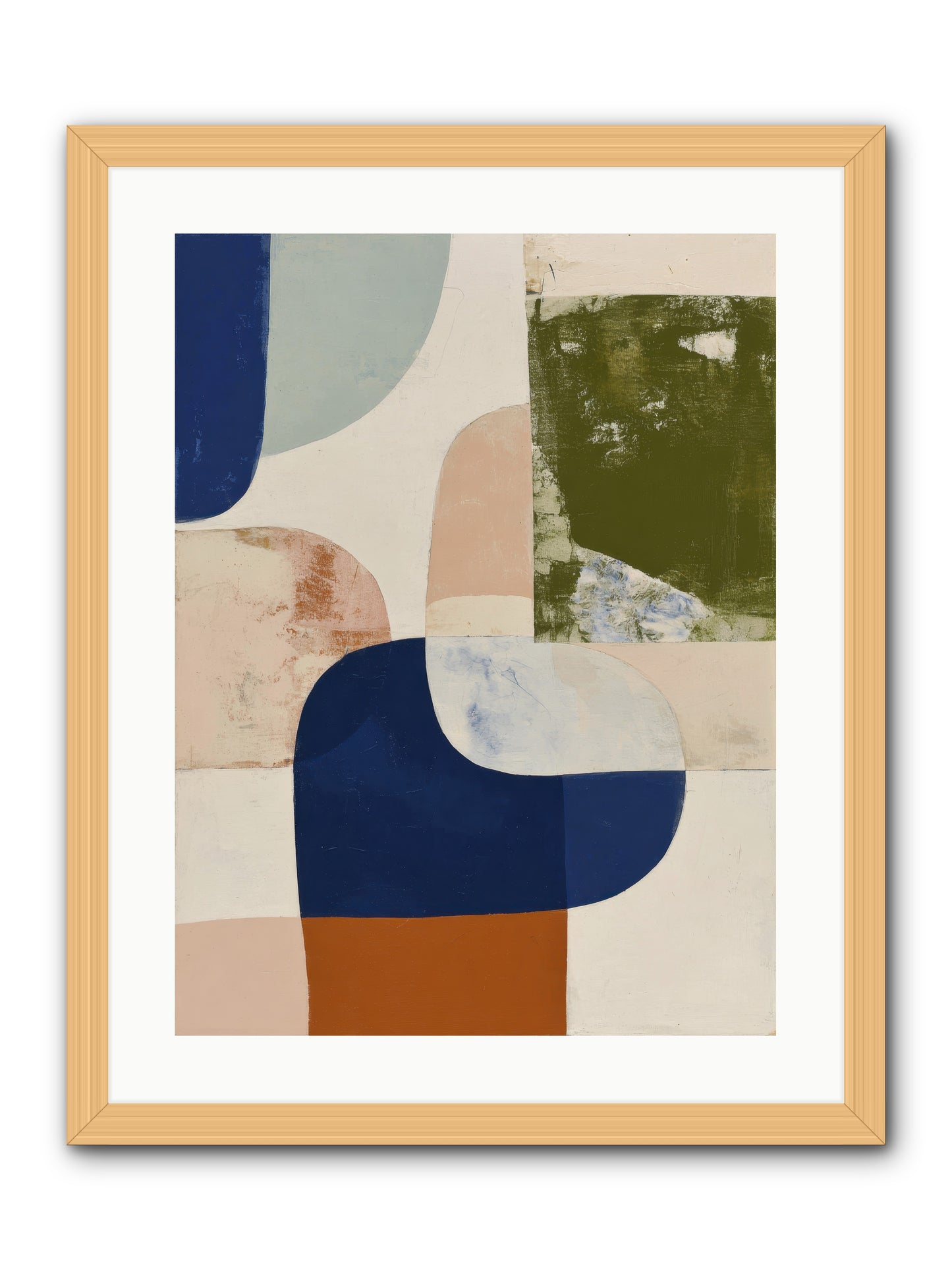 Tarnished Gale -- Framed Print - Natural 18x24