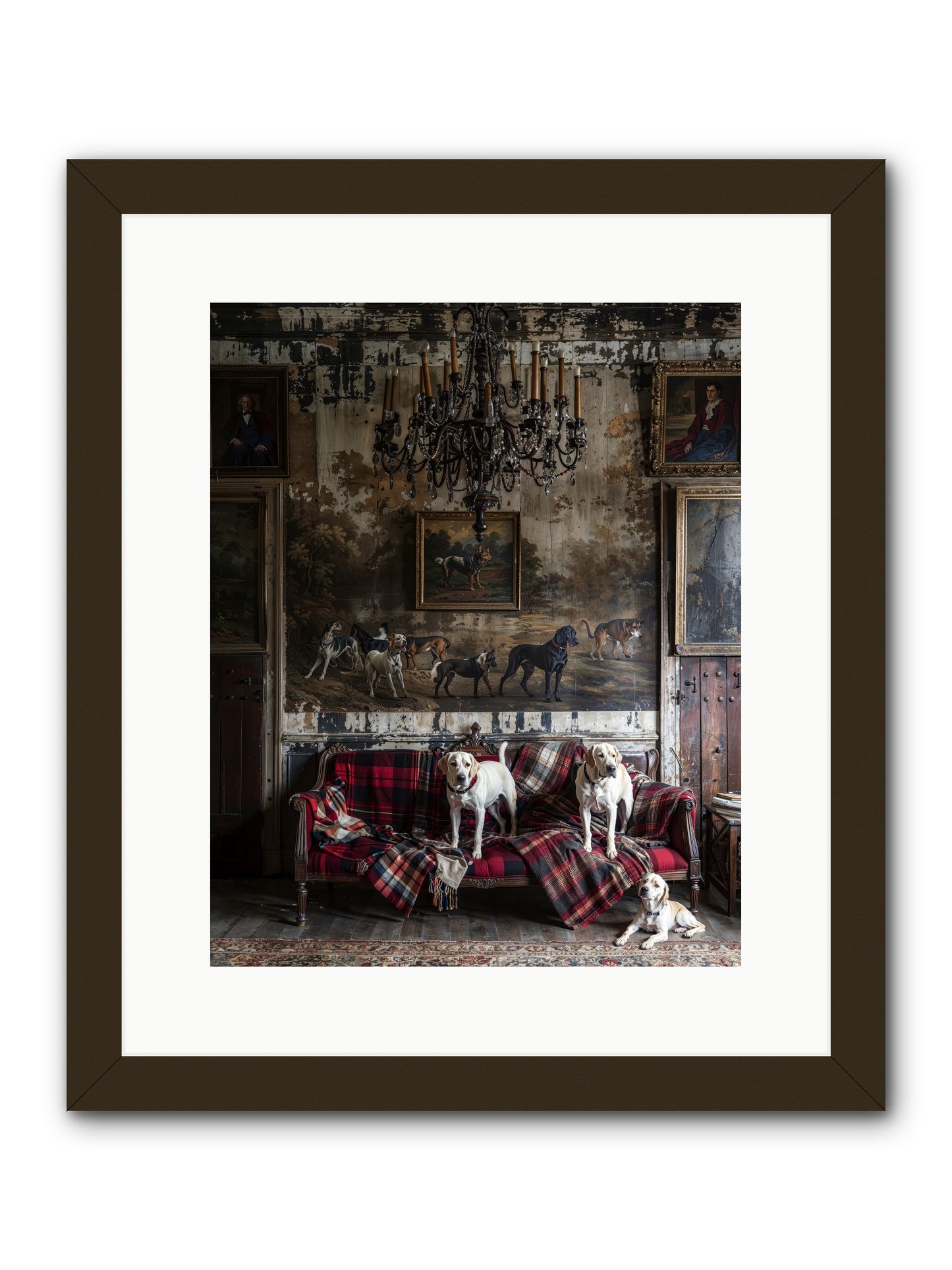 Tartan Tails & Co. -- Framed Print - Black 12x15