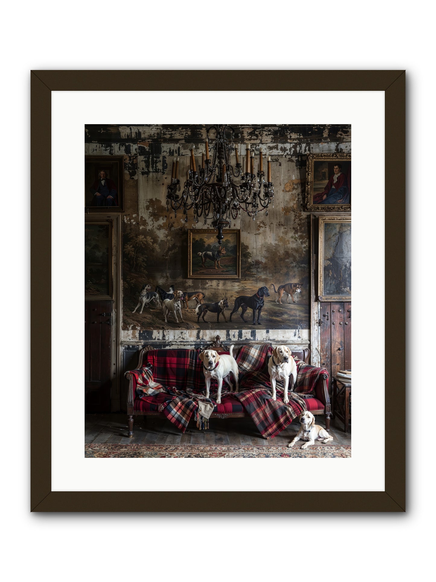 Tartan Tails & Co. -- Framed Print - Black 16x20