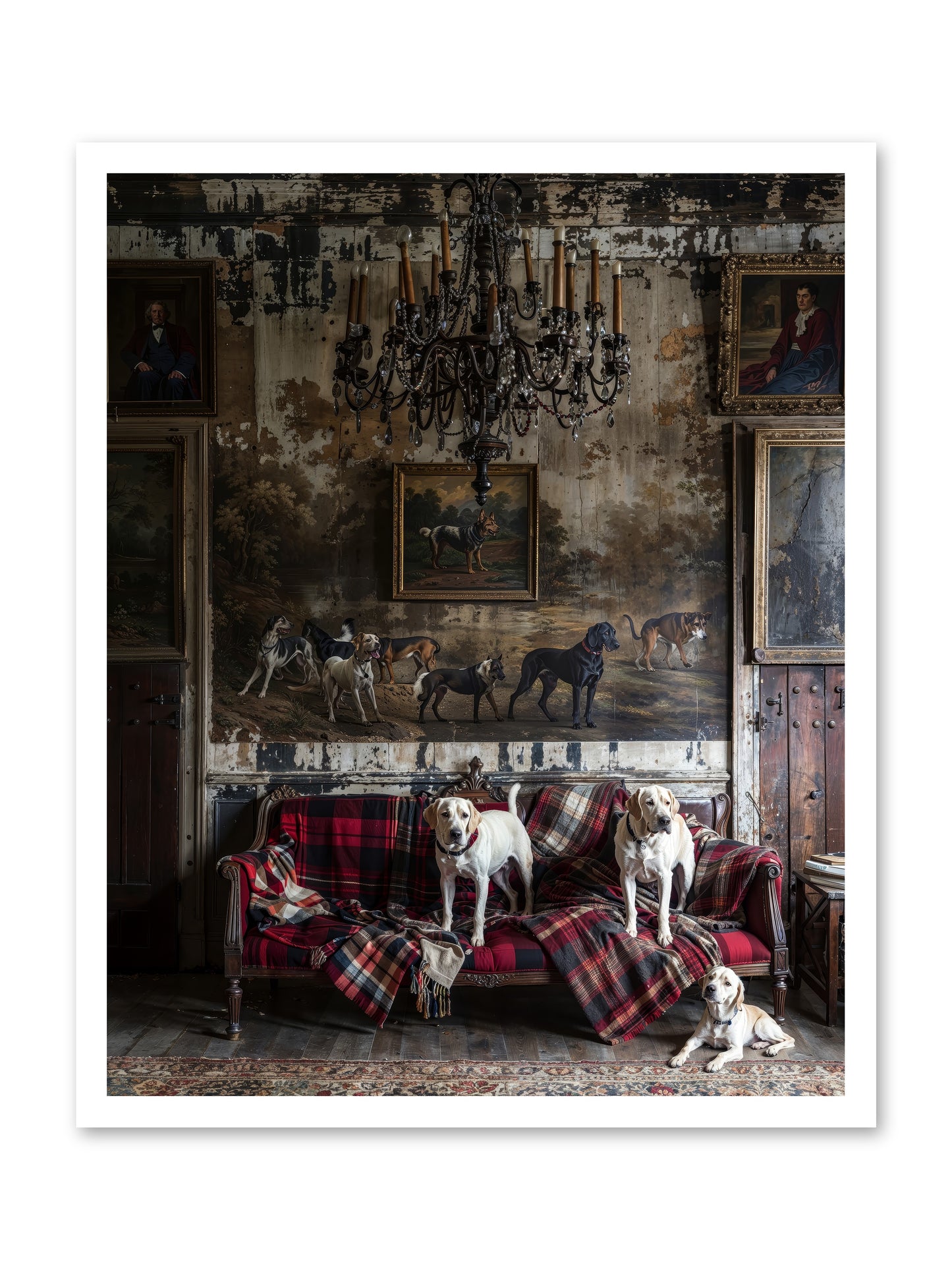 Tartan Tails & Co. -- Paper Print 24x30