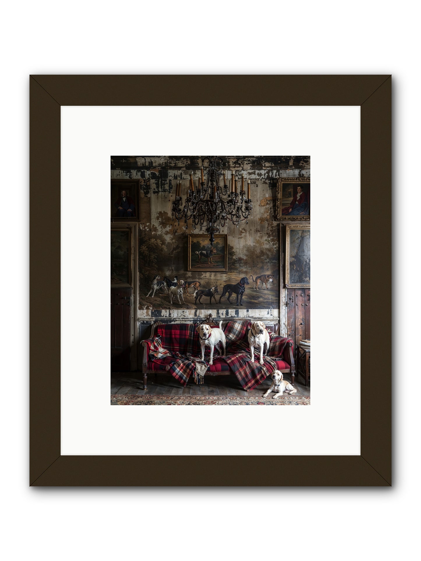 Tartan Tails & Co. -- Framed Print - Black 8x10
