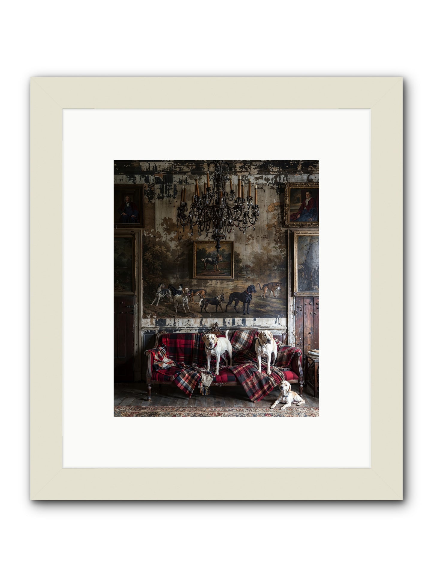 Tartan Tails & Co. -- Framed Print - White 8x10