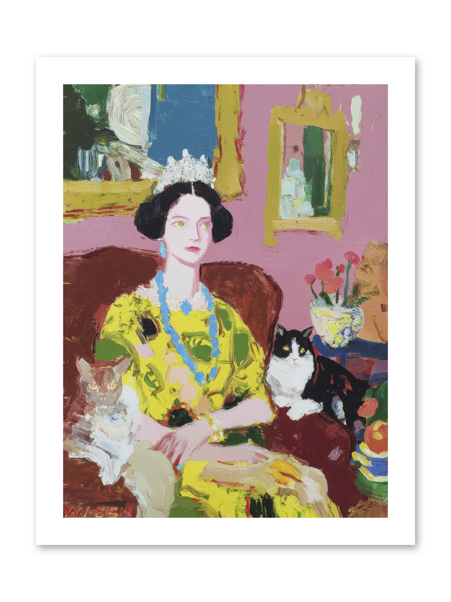 Tea Among Them -- Loose Canvas Print 12x16