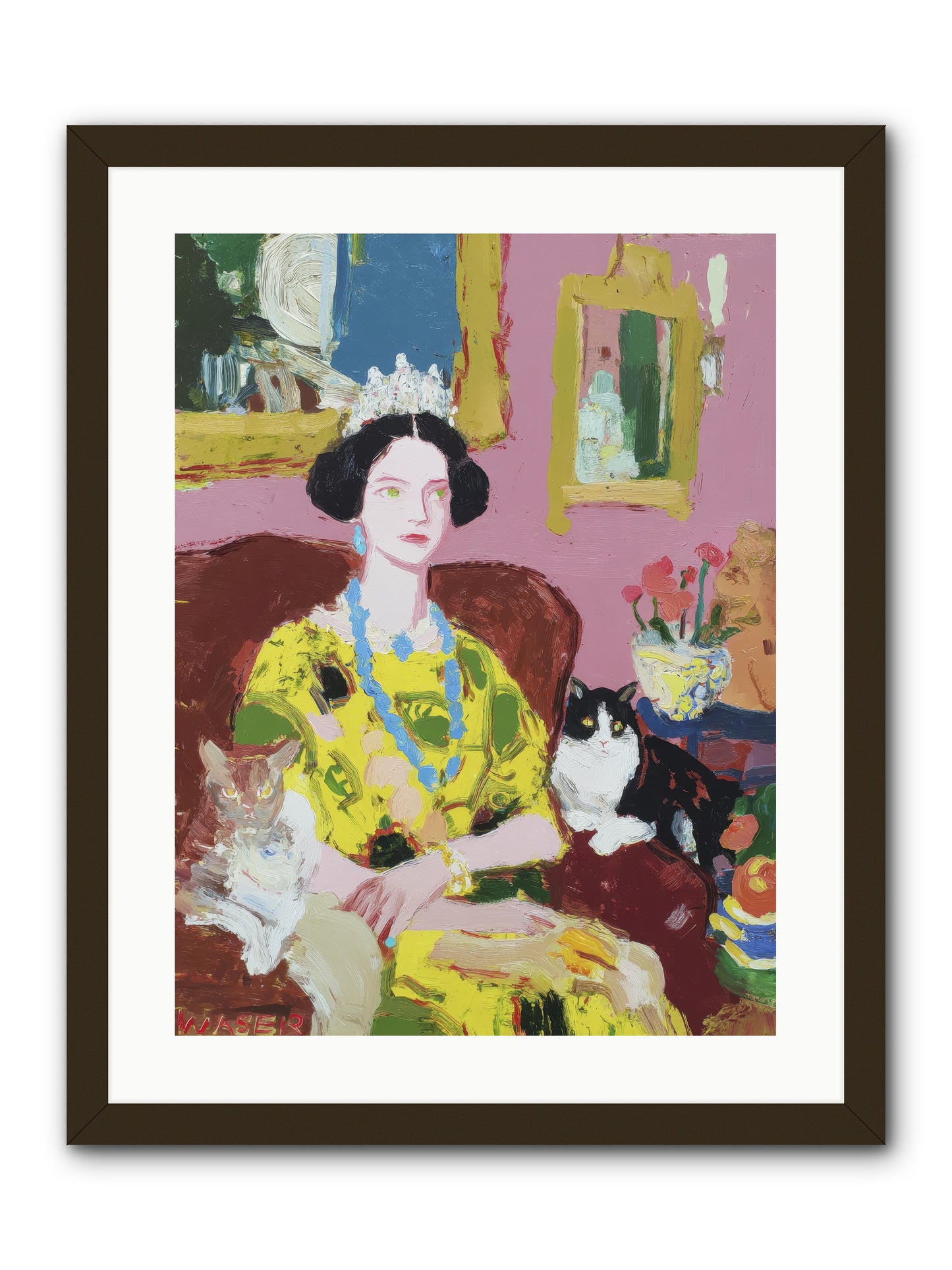 Tea Among Them -- Framed Print - Black 18x24