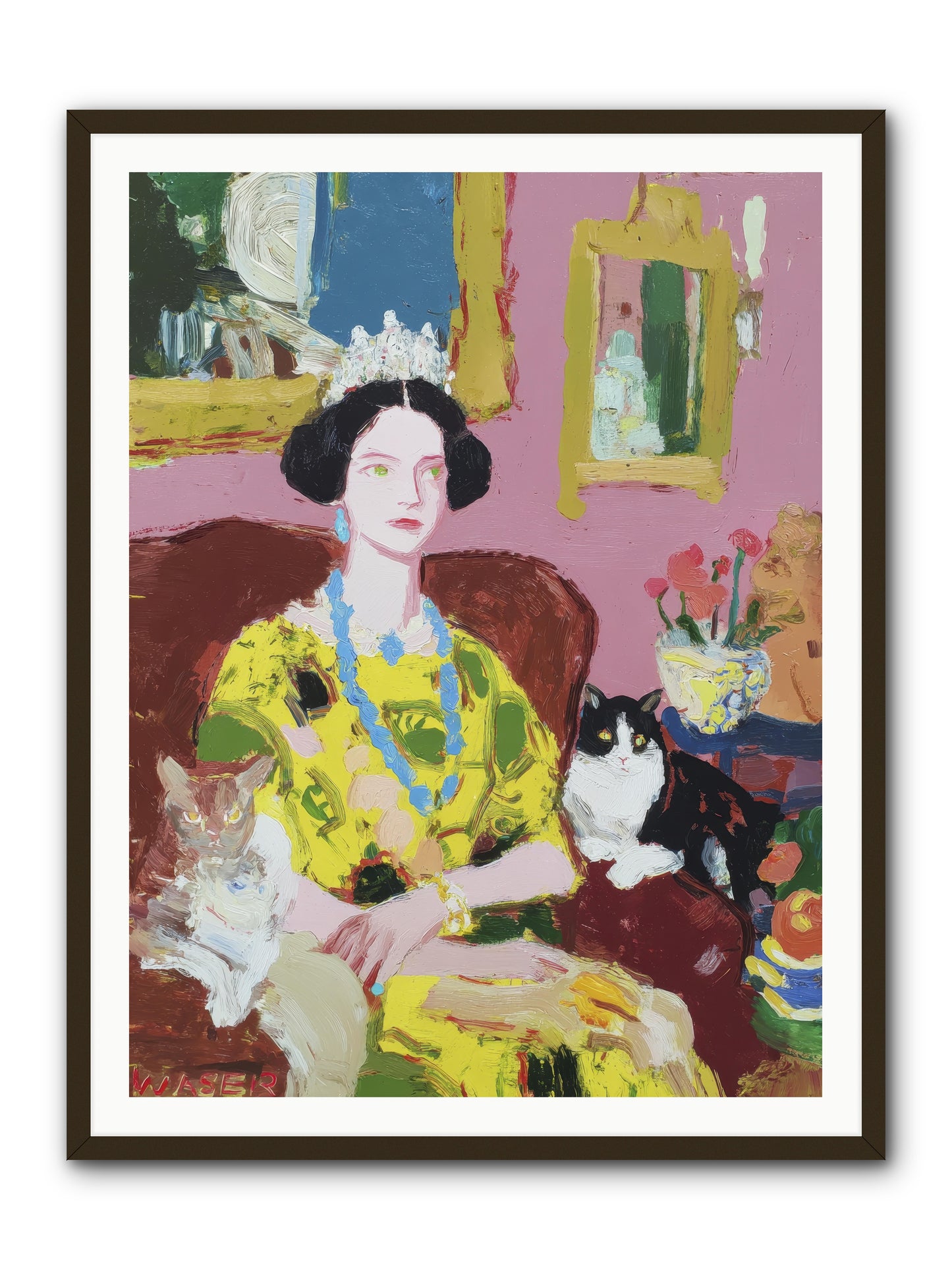 Tea Among Them -- Framed Print - Black 36x48