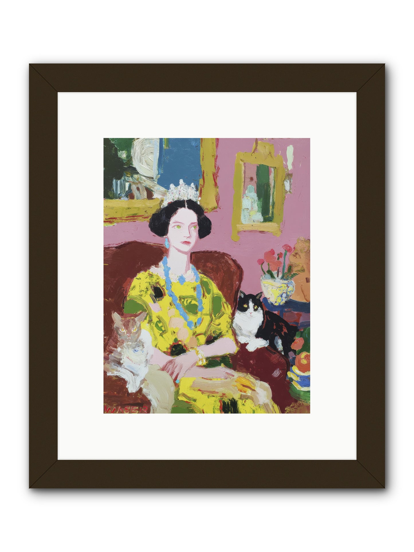Tea Among Them -- Framed Print - Black 9x12