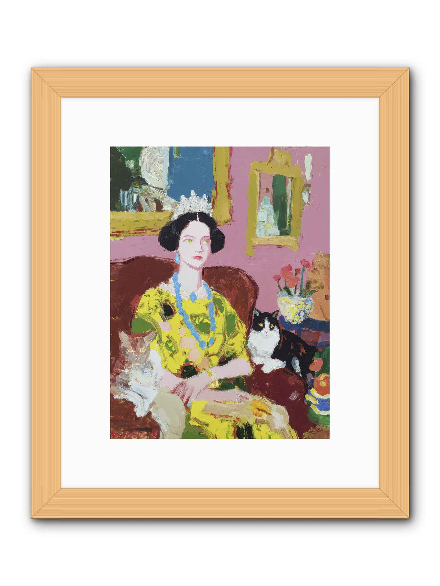 Tea Among Them -- Framed Print - Natural 9x12