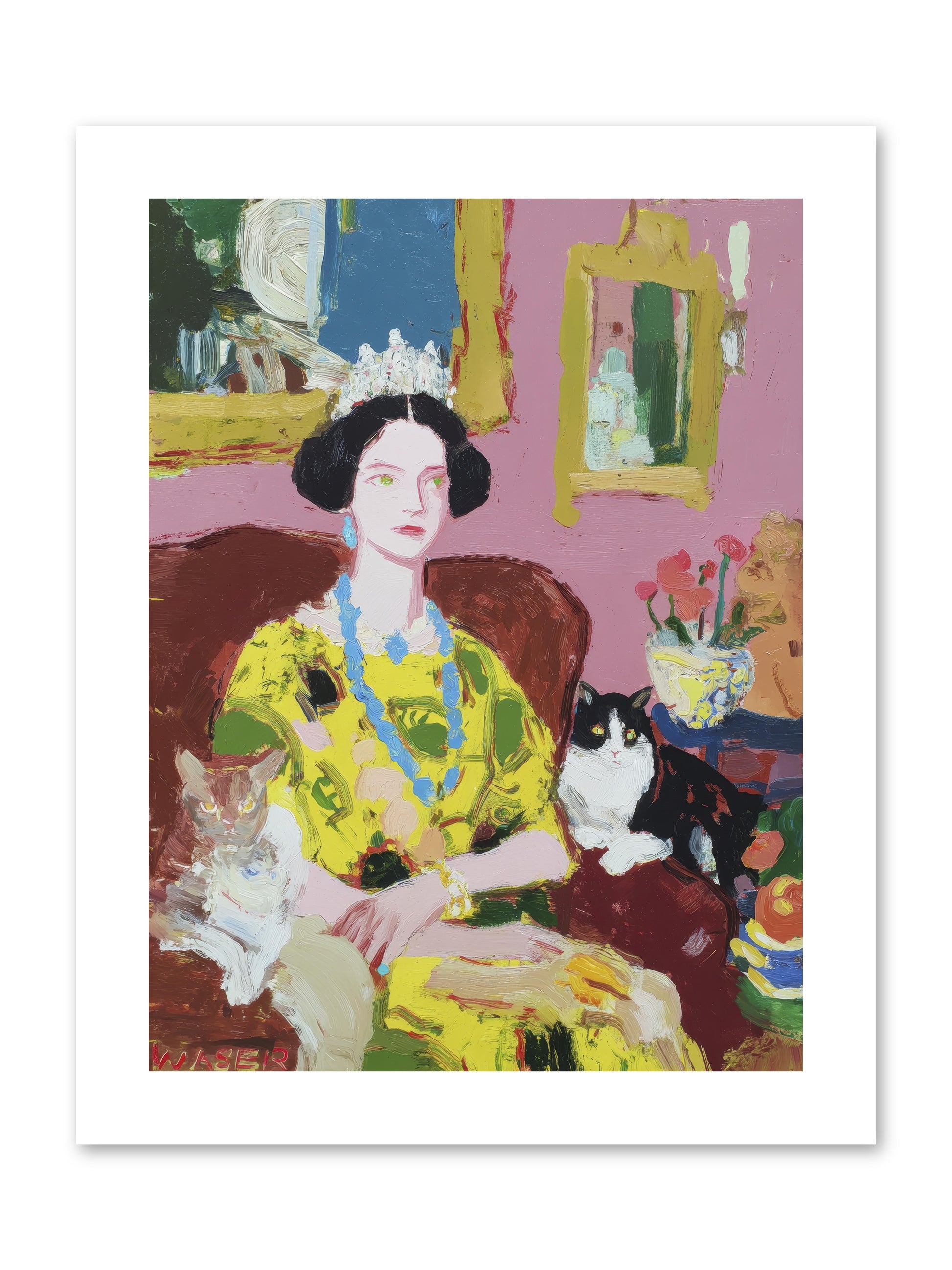 Tea Among Them -- Paper Print 9x12