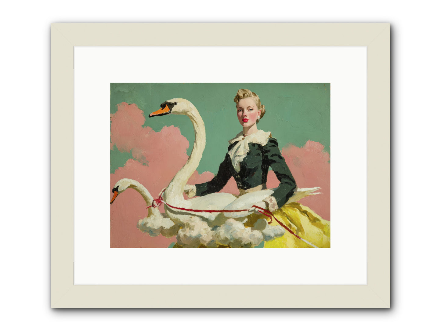 Tea Leaves at Telegraph House -- Framed Print - White 12x9