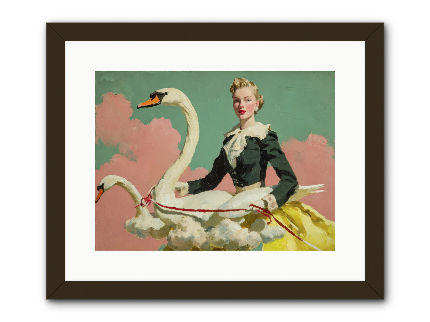 Tea Leaves at Telegraph House -- Framed Print - Black 16x12