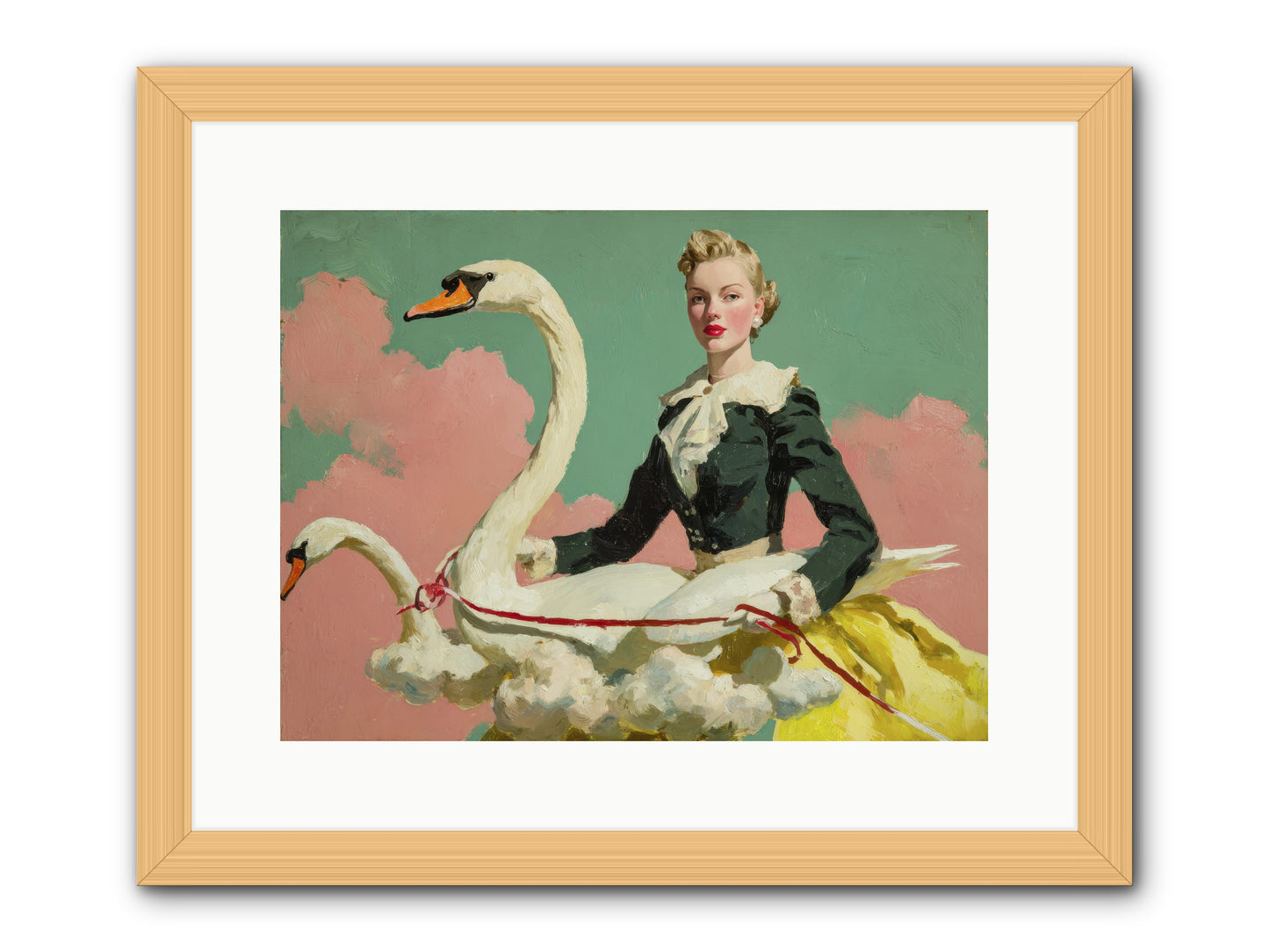 Tea Leaves at Telegraph House -- Framed Print - Natural 16x12