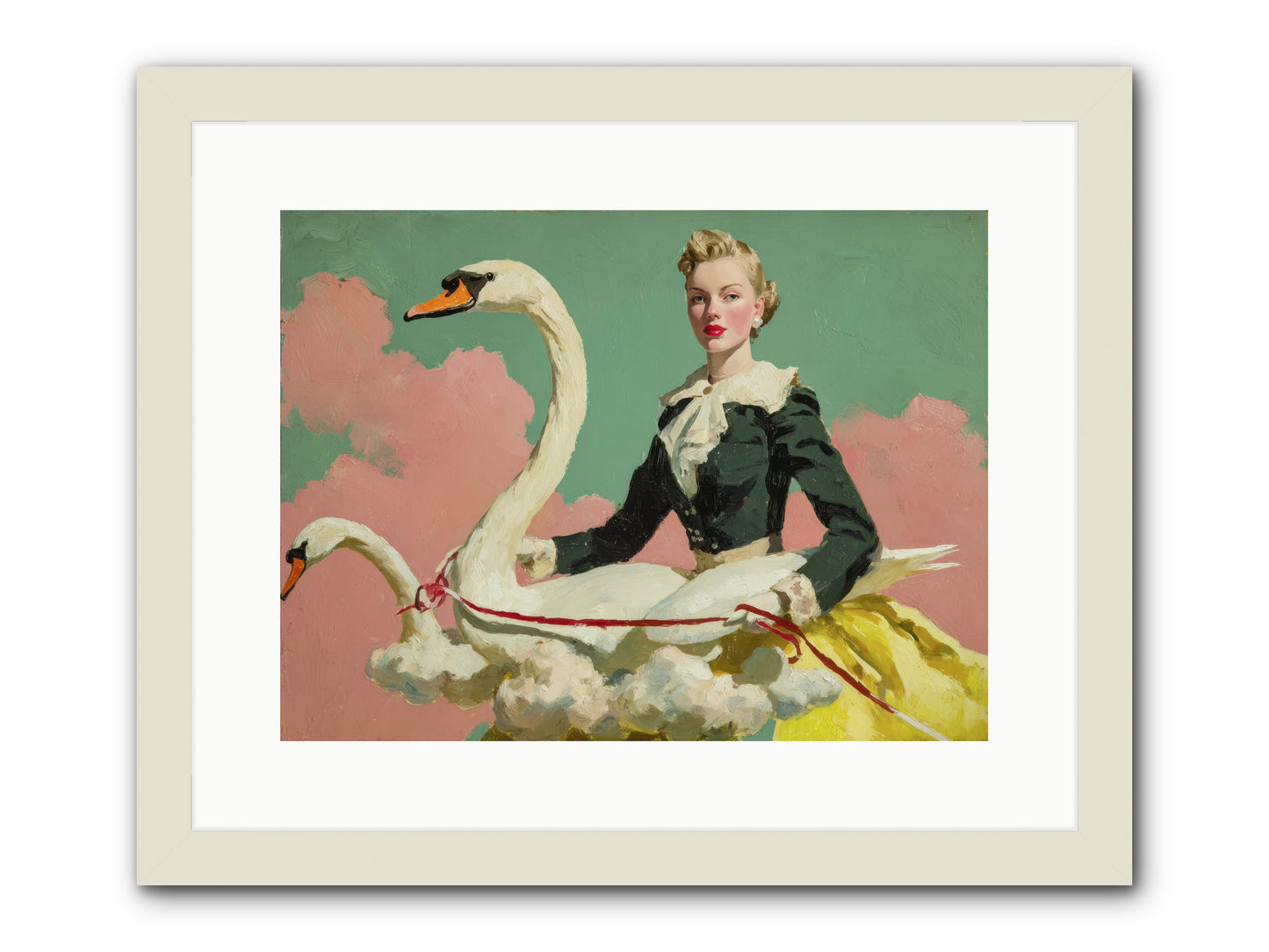 Tea Leaves at Telegraph House -- Framed Print - White 16x12