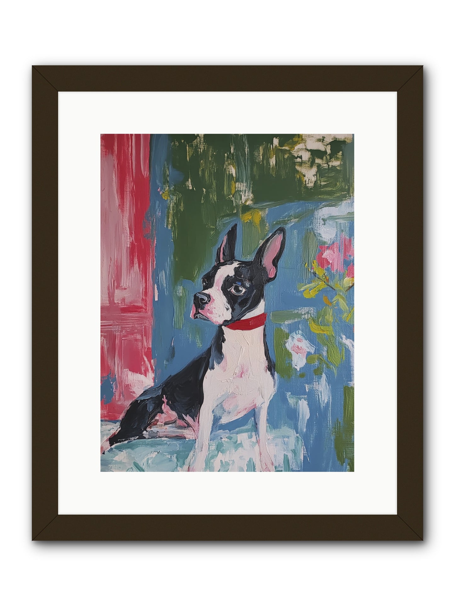 Tea Time Confidant -- Framed Print - Black 12x16