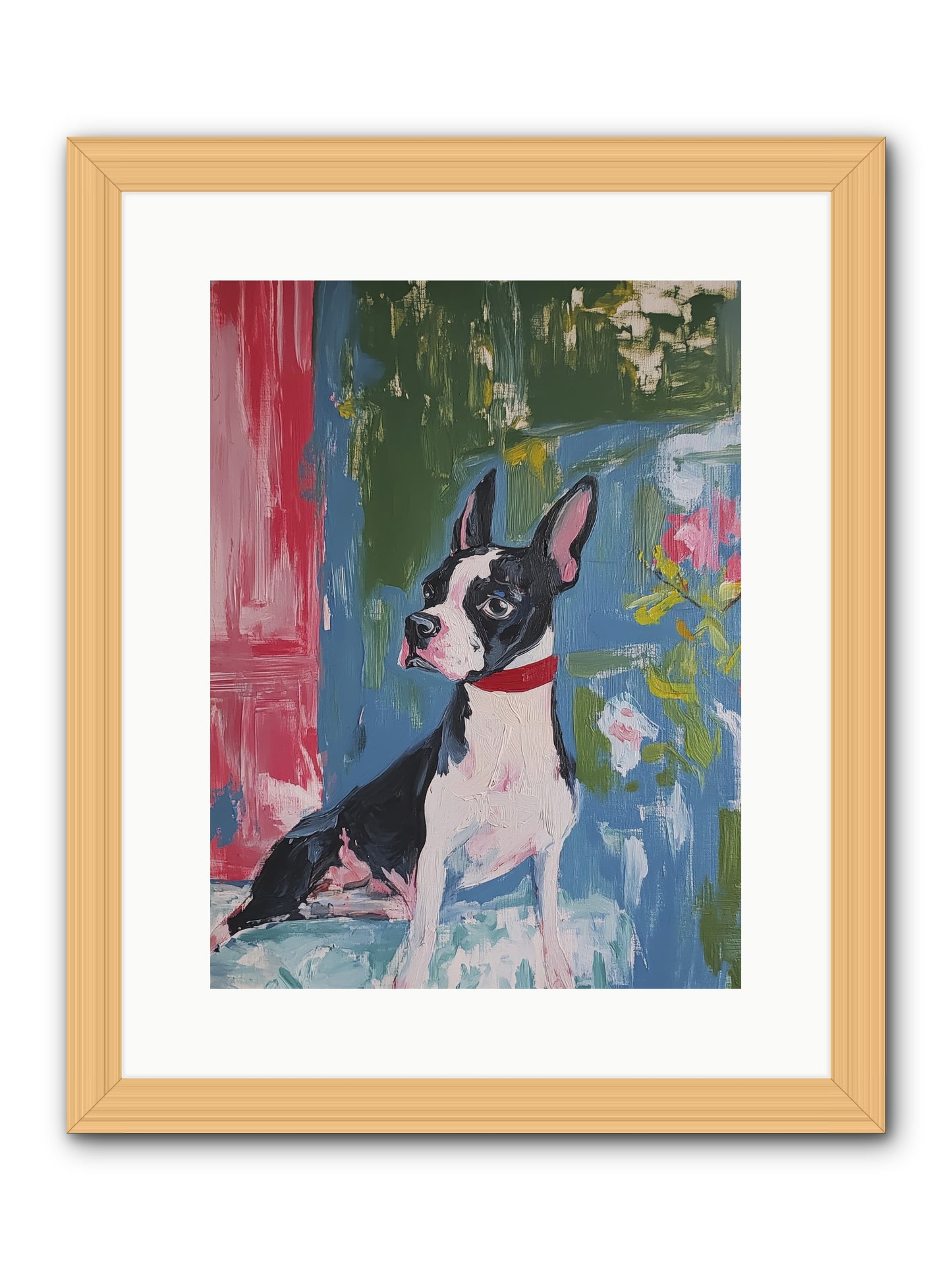 Tea Time Confidant -- Framed Print - Natural 12x16