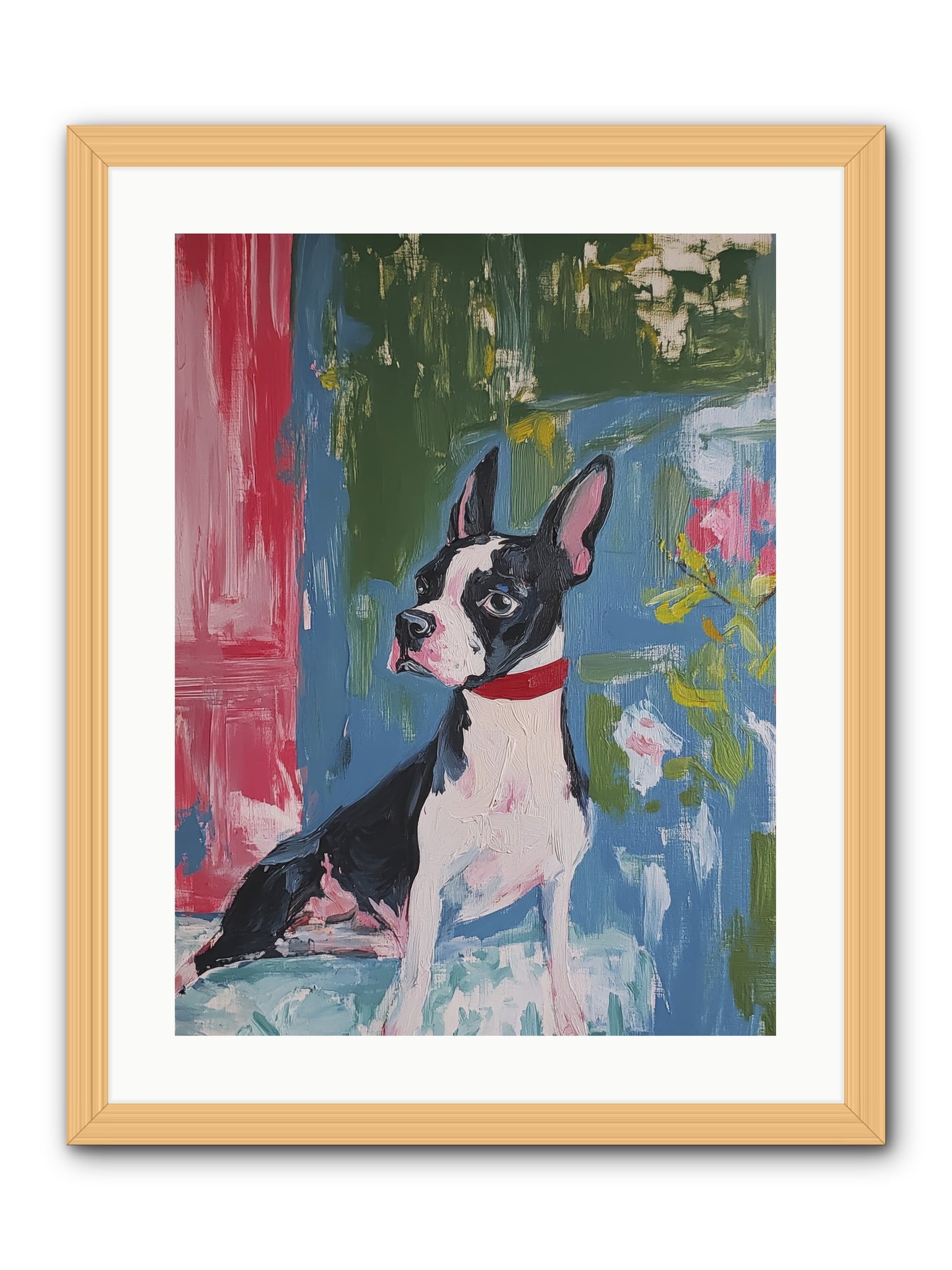 Tea Time Confidant -- Framed Print - Natural 18x24