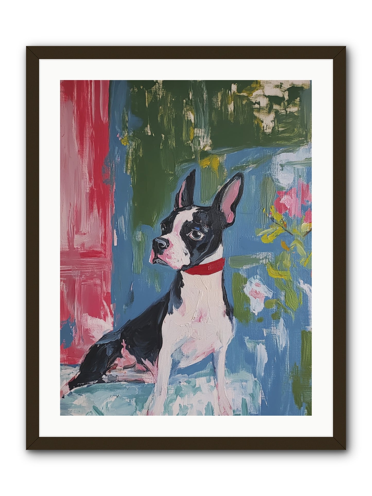 Tea Time Confidant -- Framed Print - Black 24x32