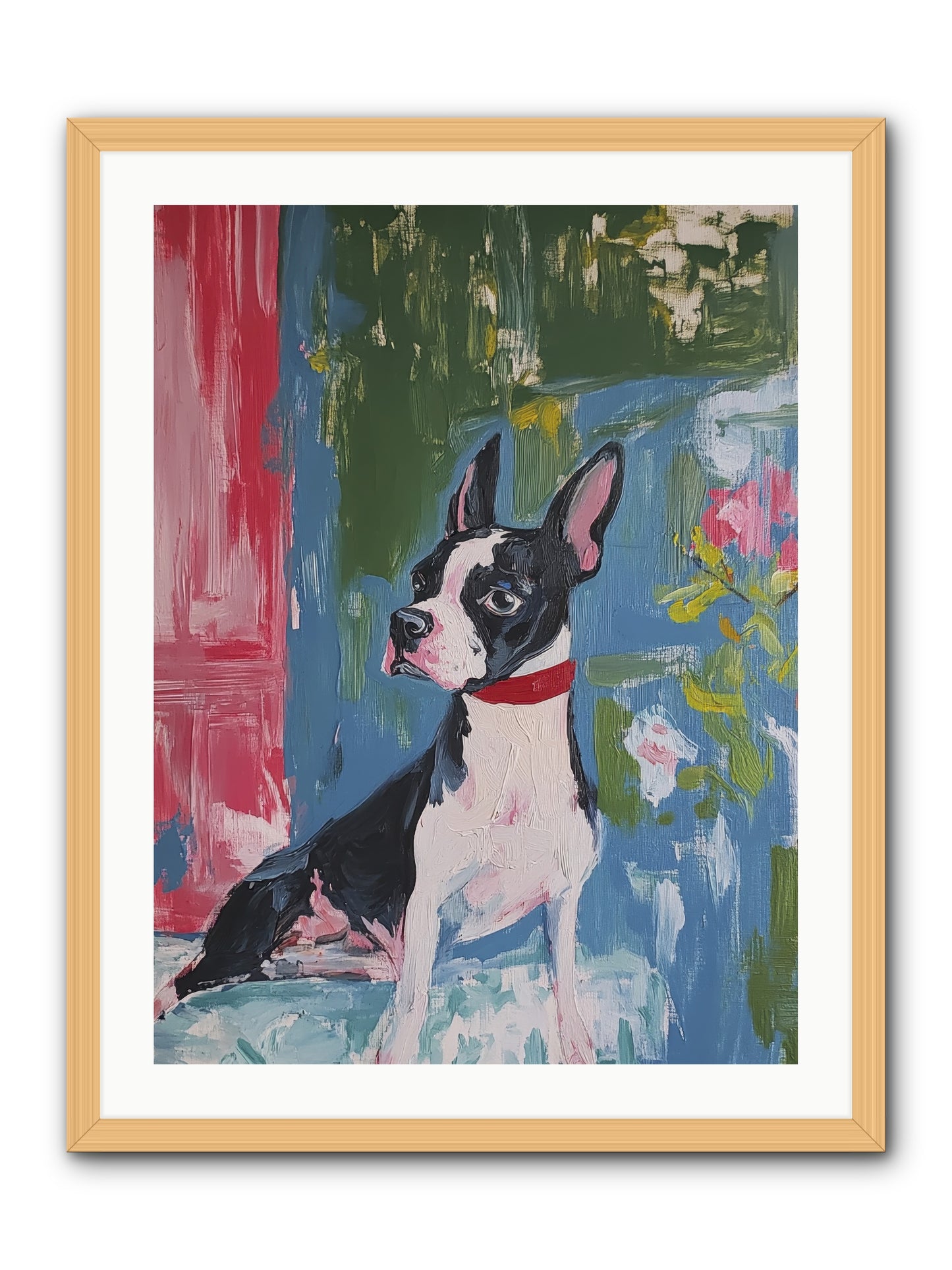 Tea Time Confidant -- Framed Print - Natural 24x32