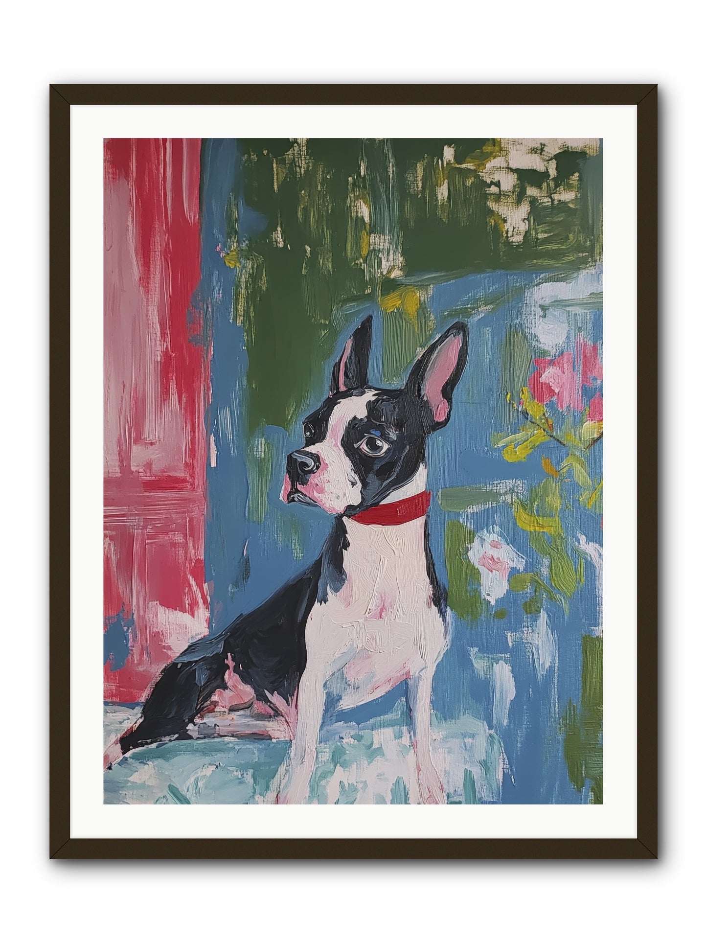 Tea Time Confidant -- Framed Print - Black 30x40