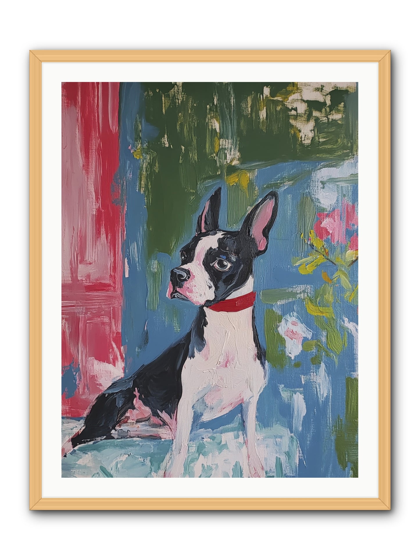 Tea Time Confidant -- Framed Print - Natural 30x40