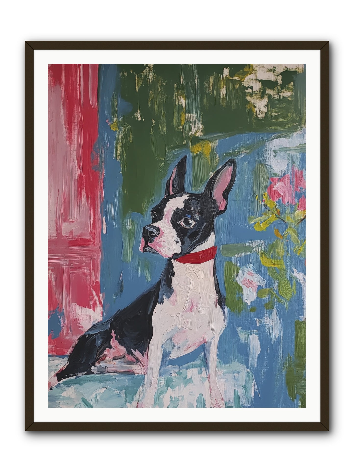 Tea Time Confidant -- Framed Print - Black 36x48