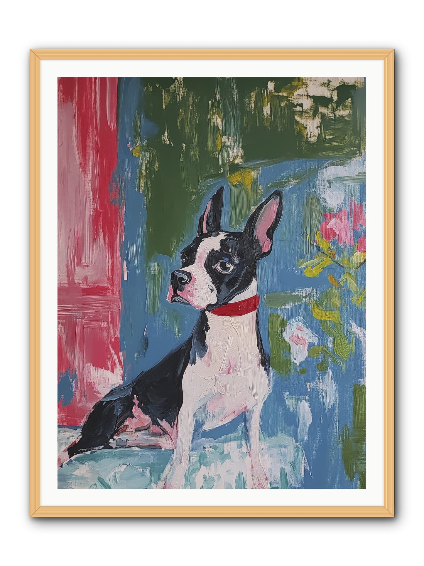 Tea Time Confidant -- Framed Print - Natural 36x48