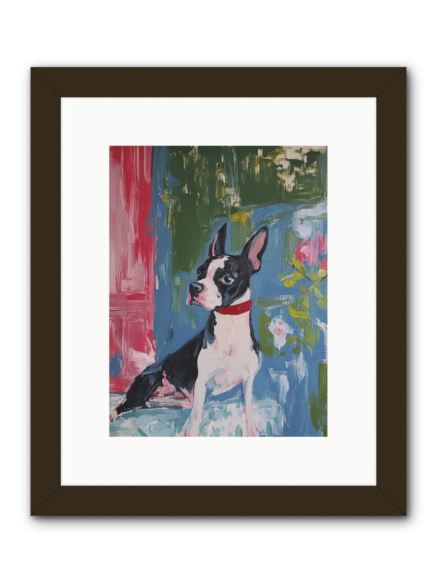 Tea Time Confidant -- Framed Print - Black 9x12