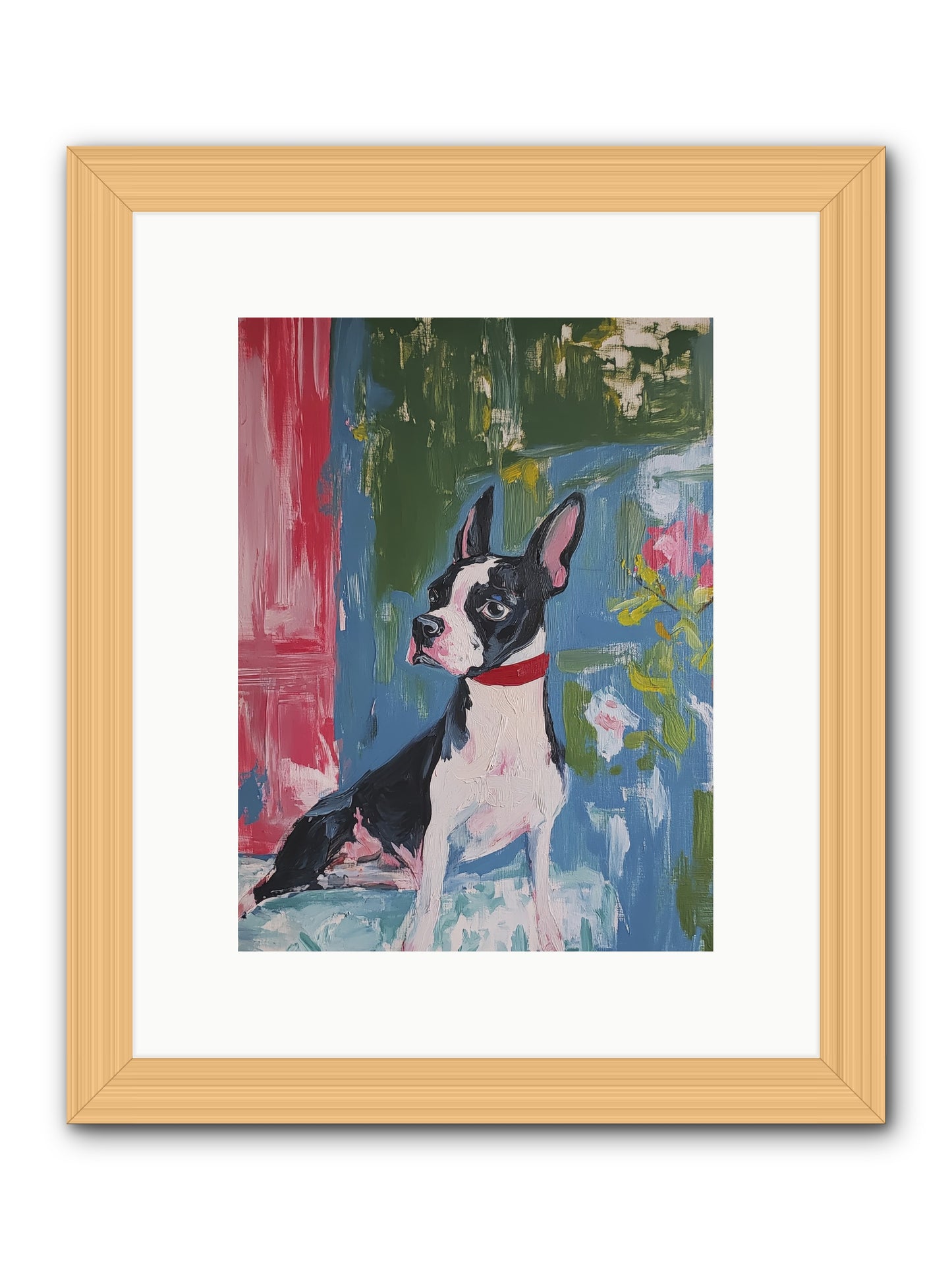 Tea Time Confidant -- Framed Print - Natural 9x12