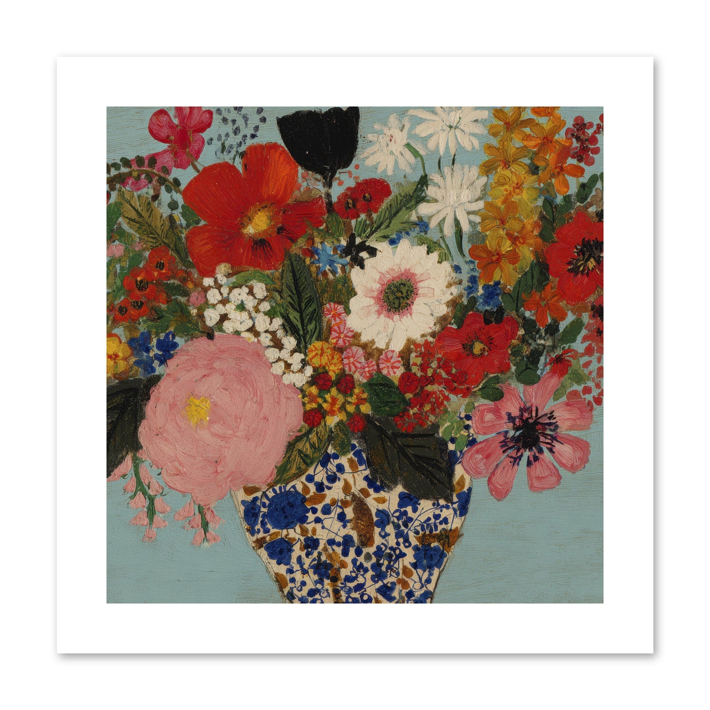Tea Time Interrupted -- Loose Canvas Print 10x10