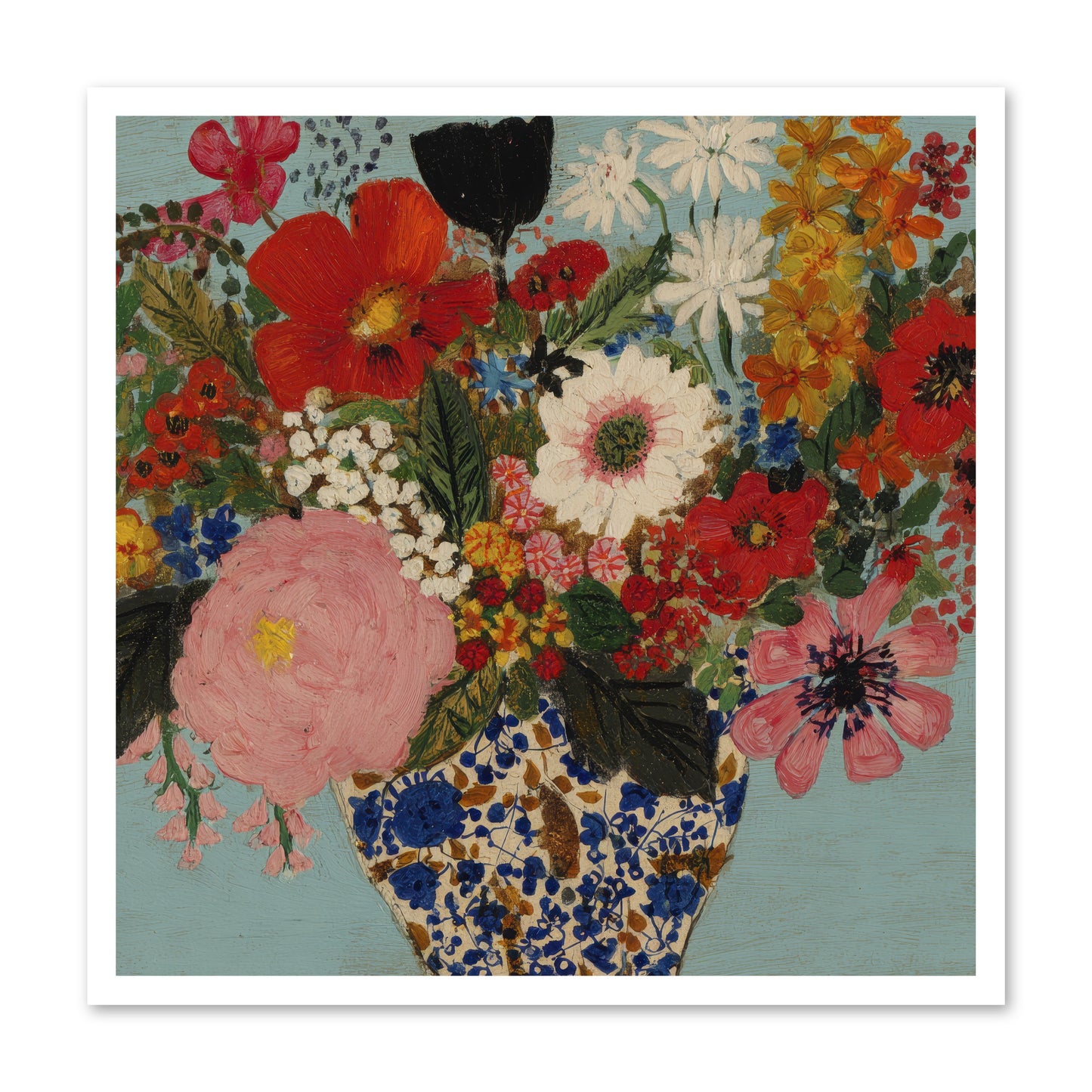 Tea Time Interrupted -- Paper Print 30x30